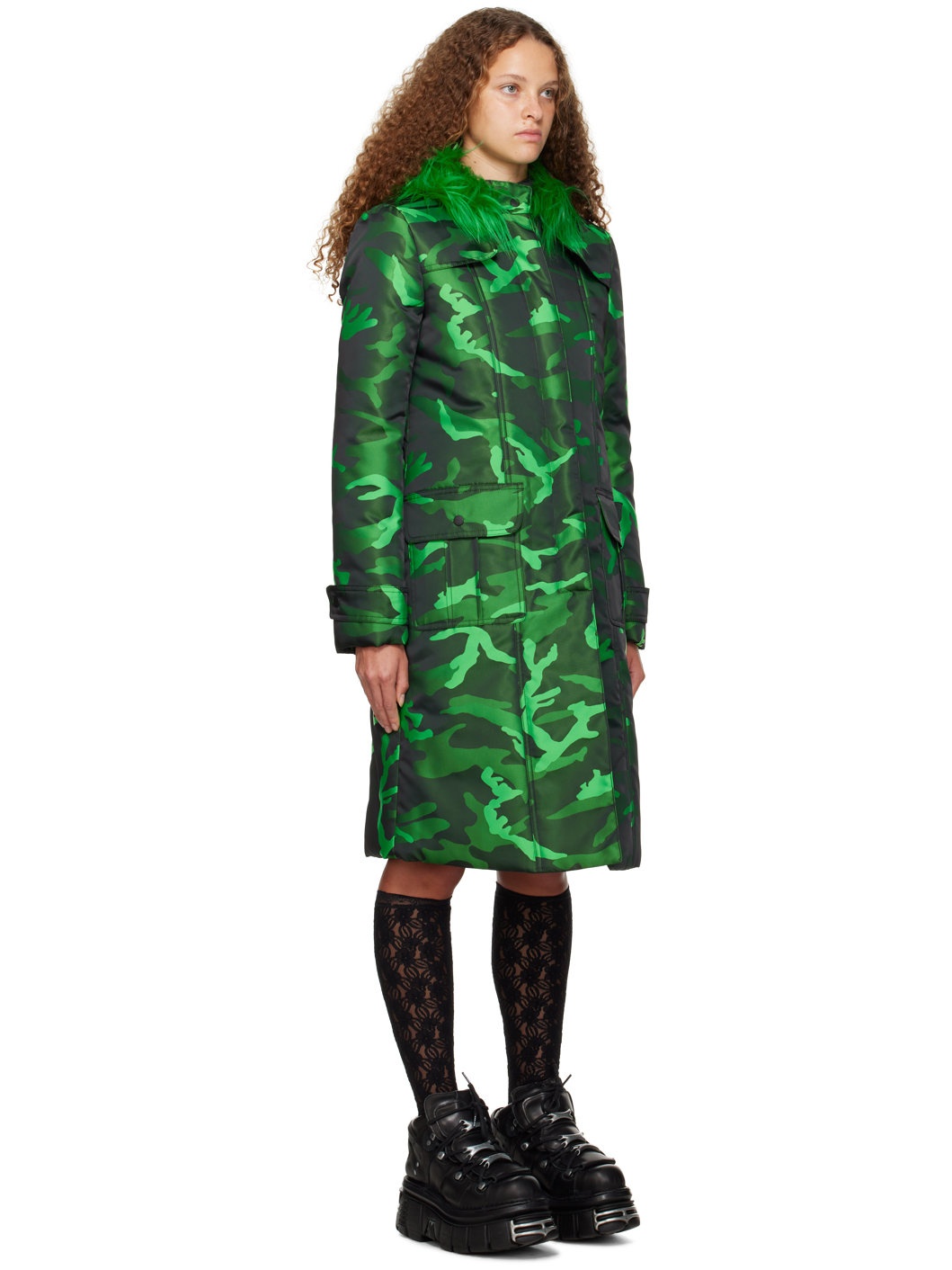 Green Camouflage Coat - 2