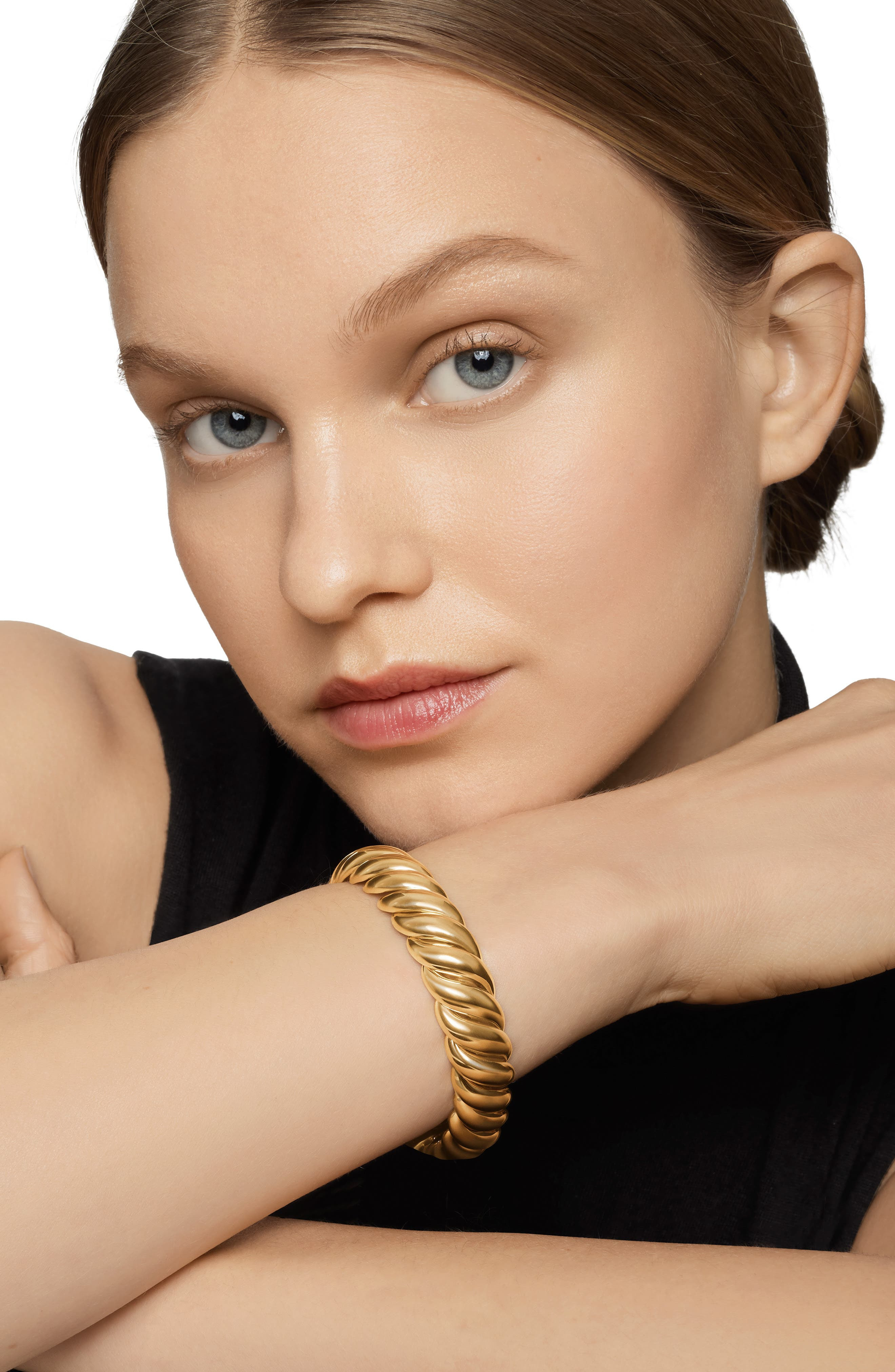 David Yurman Sculpted Cable Bracelet in 18K Yellow Gold, 14mm at Nordstrom - 6