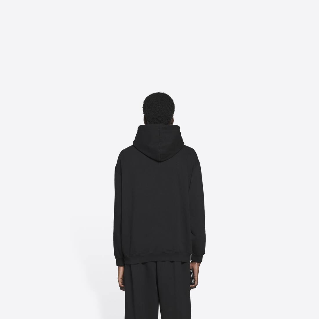 Men's Bb Pixel Medium Fit Hoodie in Black - 5