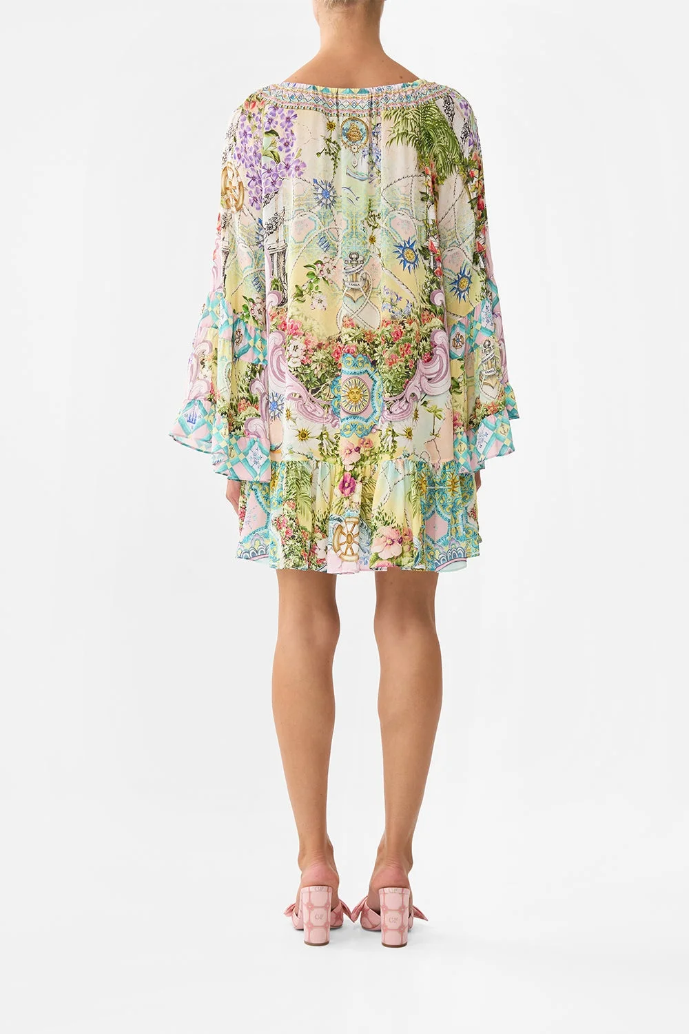CAMILLA A LINE FRILL DRESS | REVERSIBLE