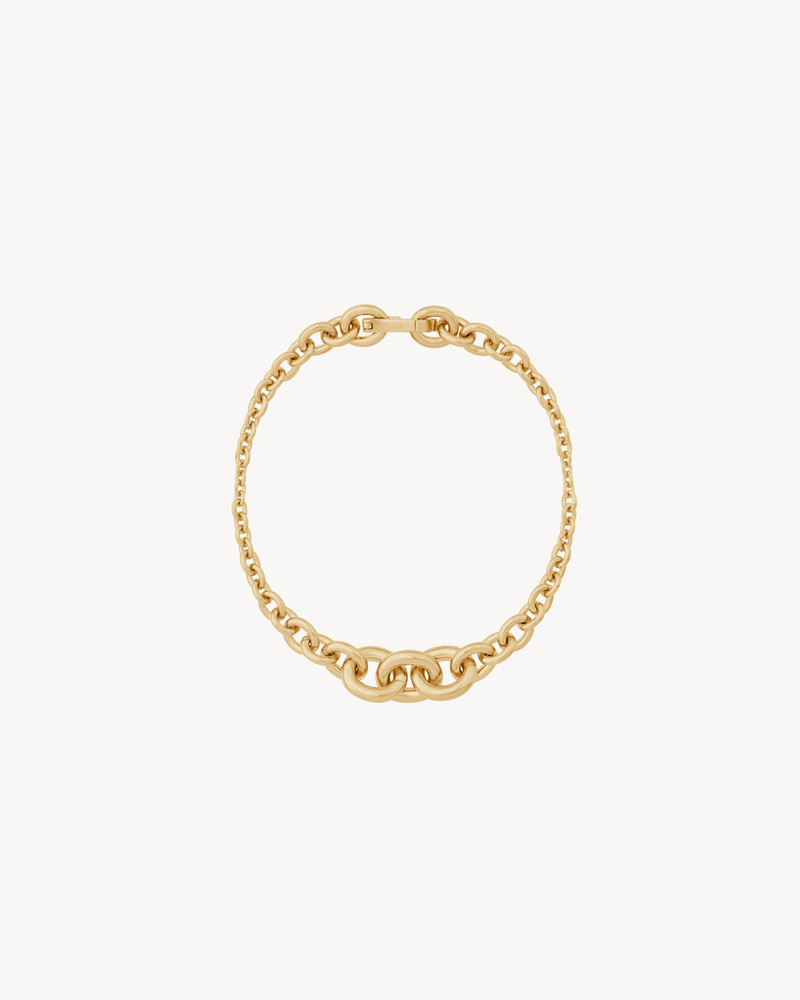 SAINT LAURENT GRADUATED CHAIN BRACELET IN 18K YELLOW GOLD outlook