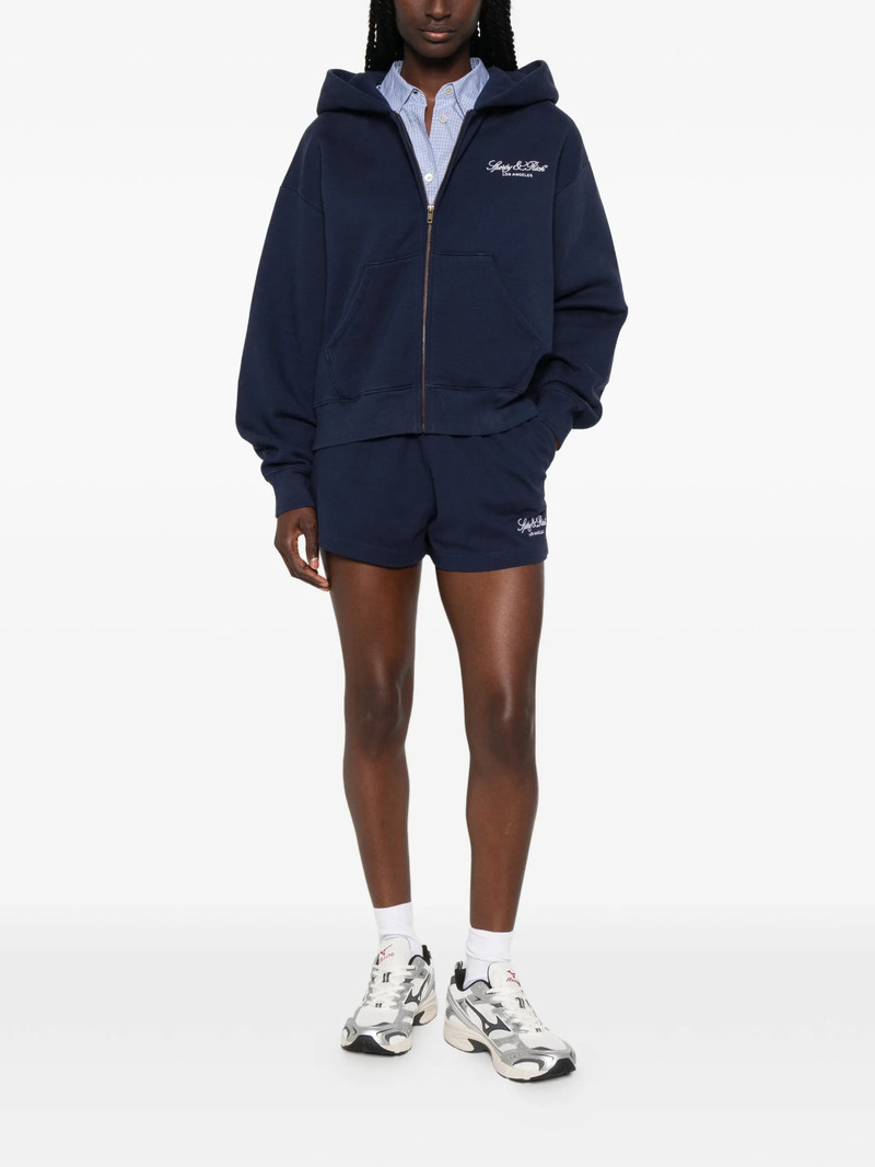 Sporty & Rich Logo-embroidered Zip-up Hoodie 3