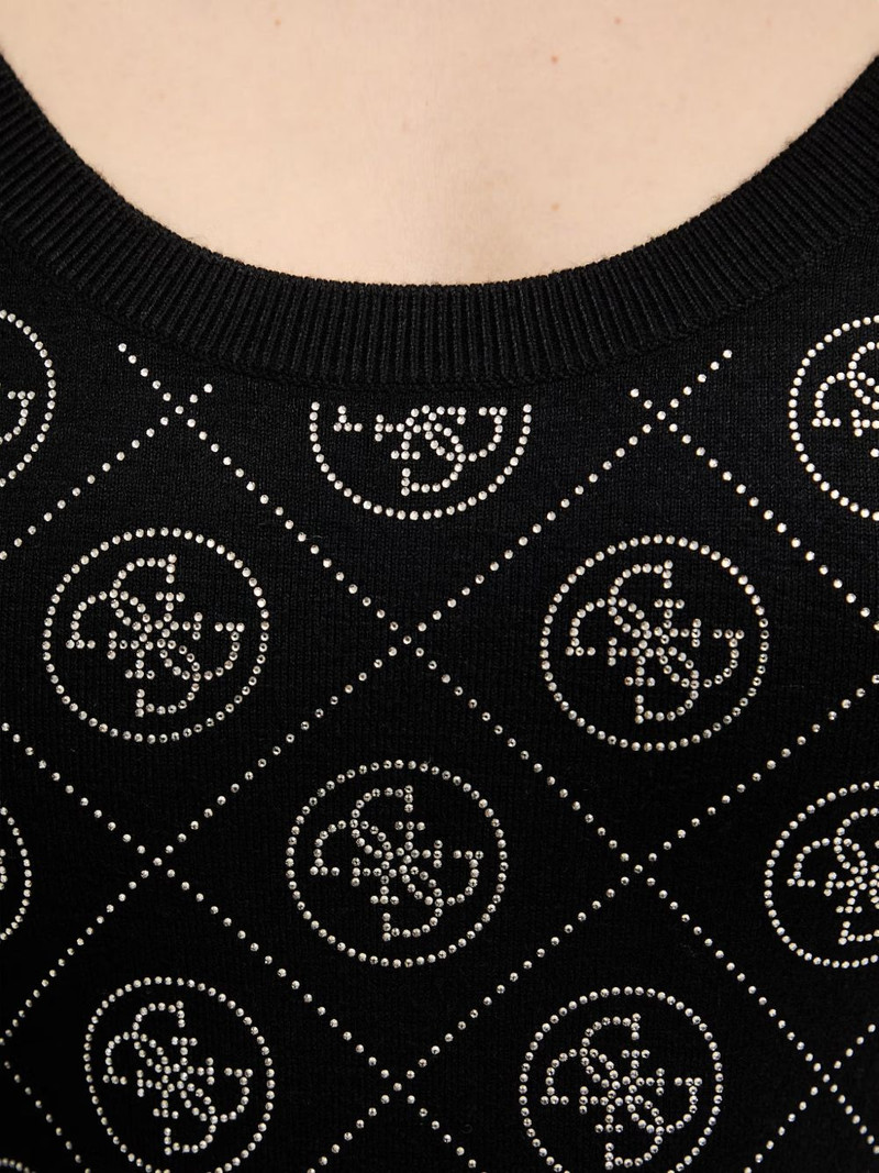 4G rhinestone-embellished mini dress 5