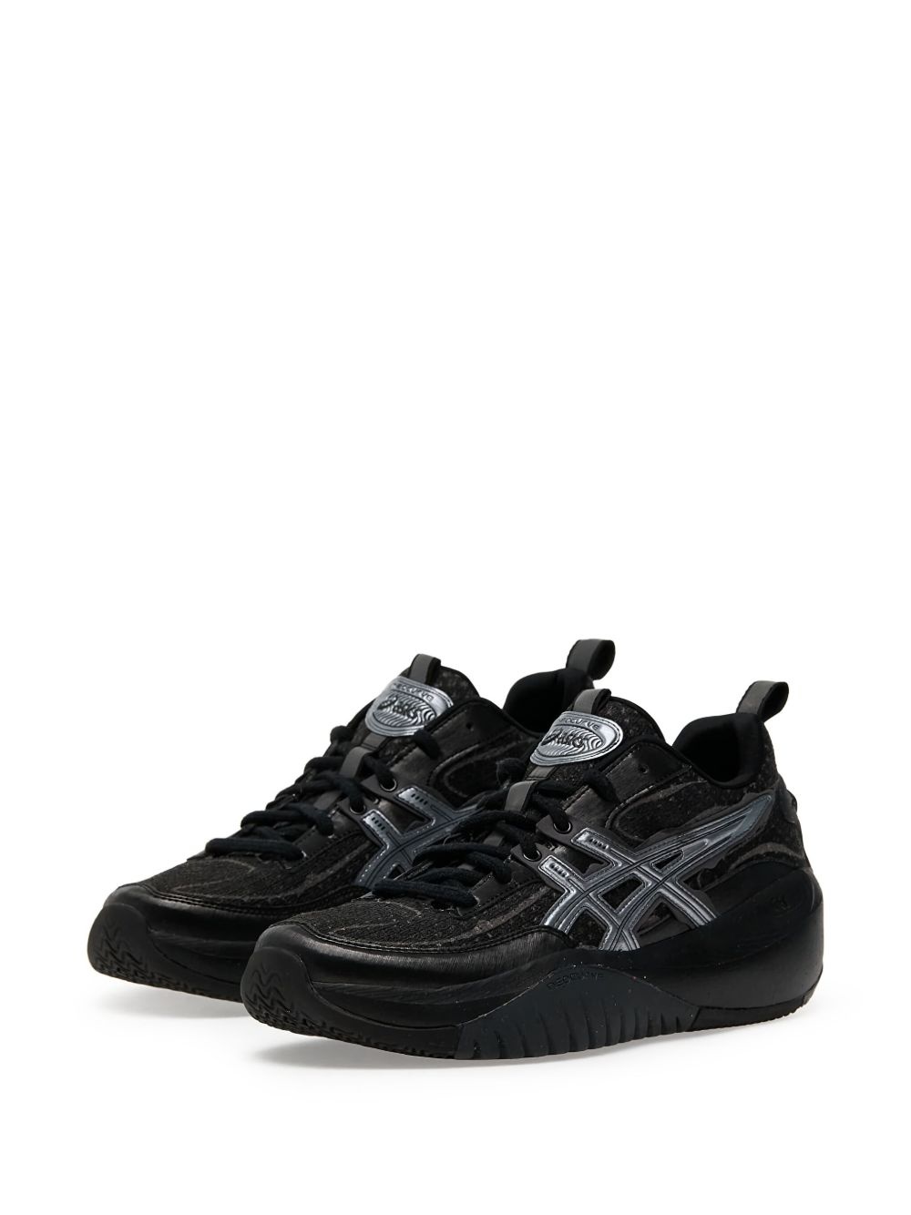 logo-patch sneakers - 2