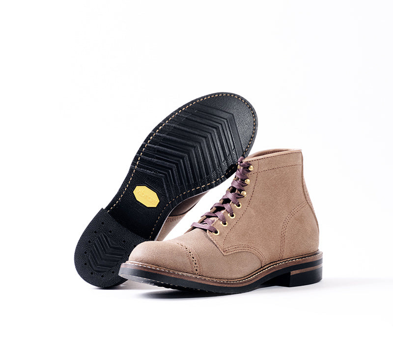 LK-014 Combat Boot Horween CXL Natural Roughout - 2