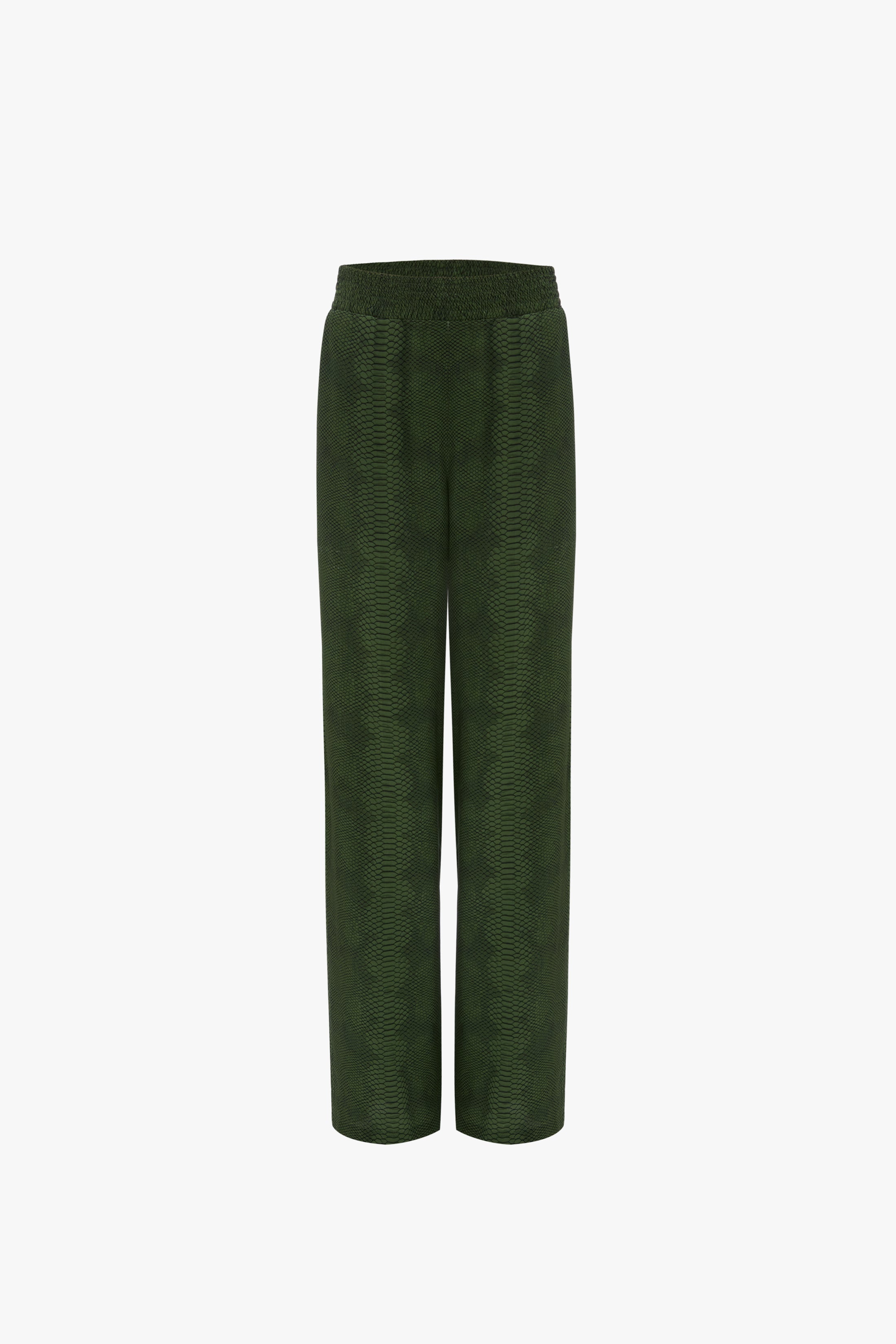 Pyjama Trouser in Green Snake - 1