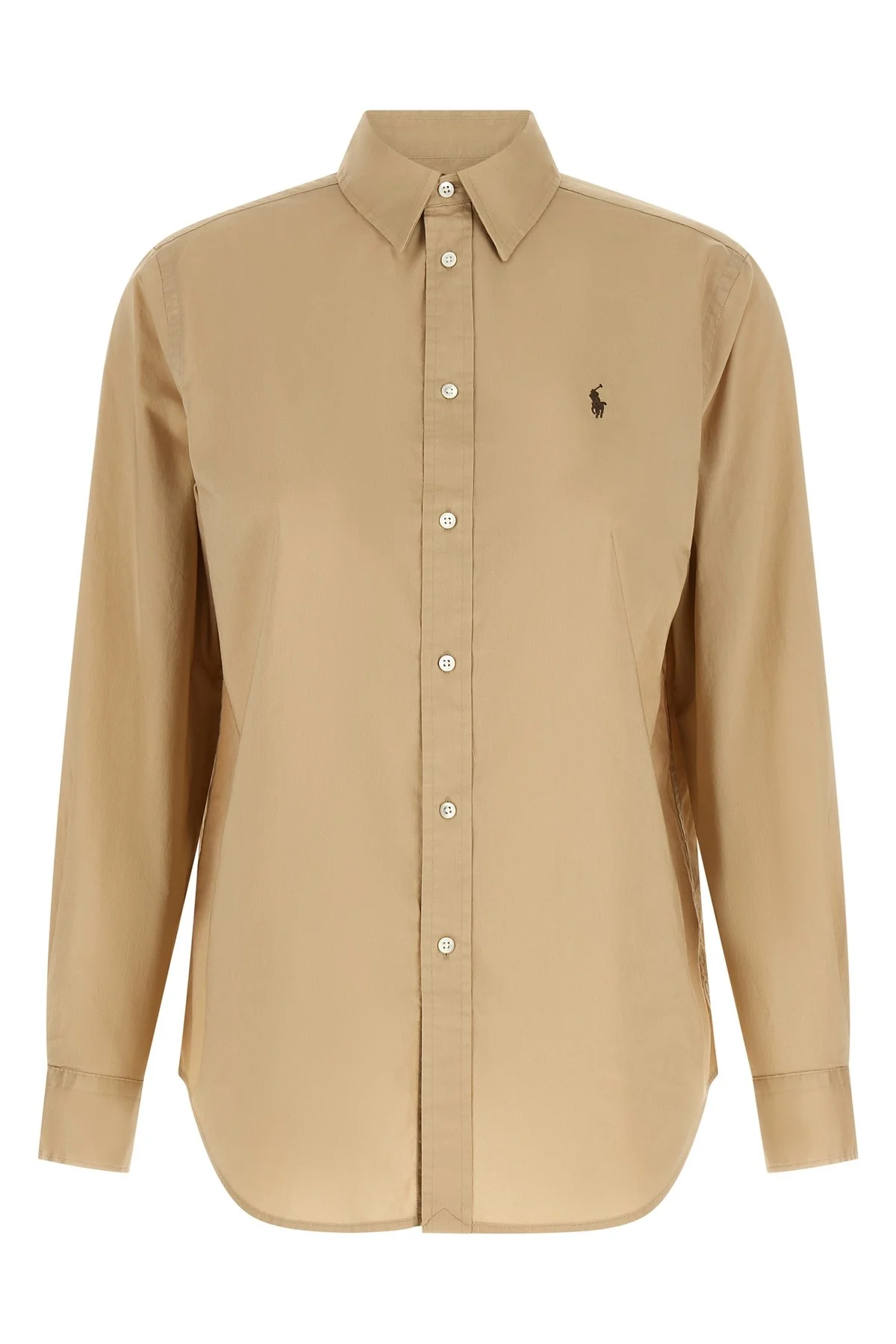 Logo Embroidery Cotton Shirt - 1