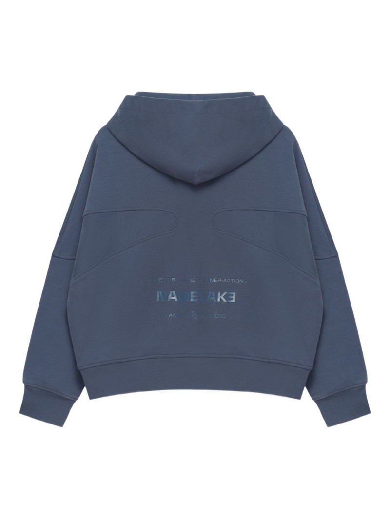 NAMESAKE panelled zip hoodie outlook