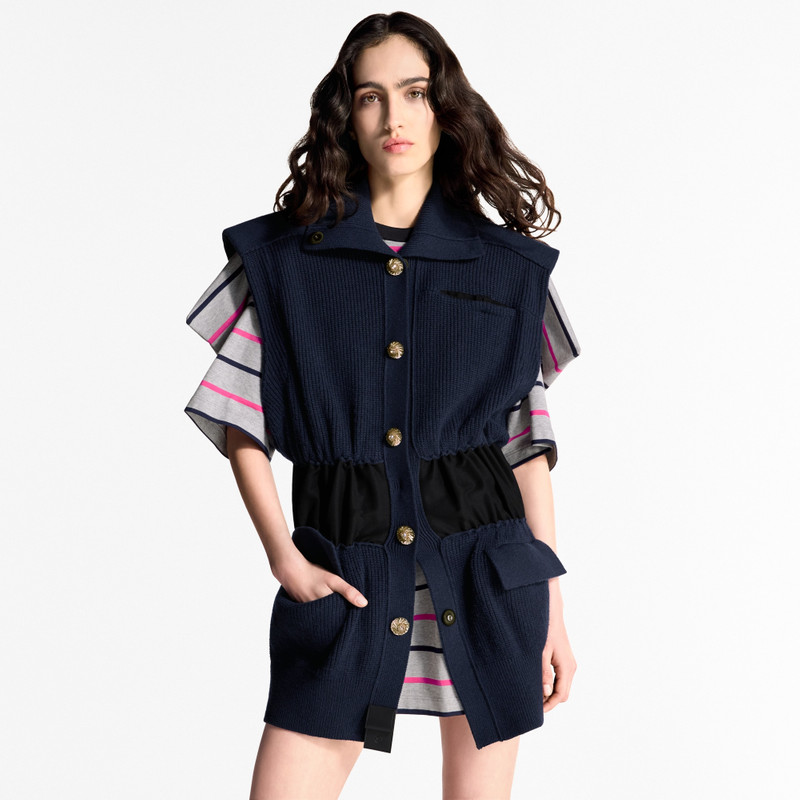 Louis Vuitton Jewel Button Sleeveless Cardigan outlook