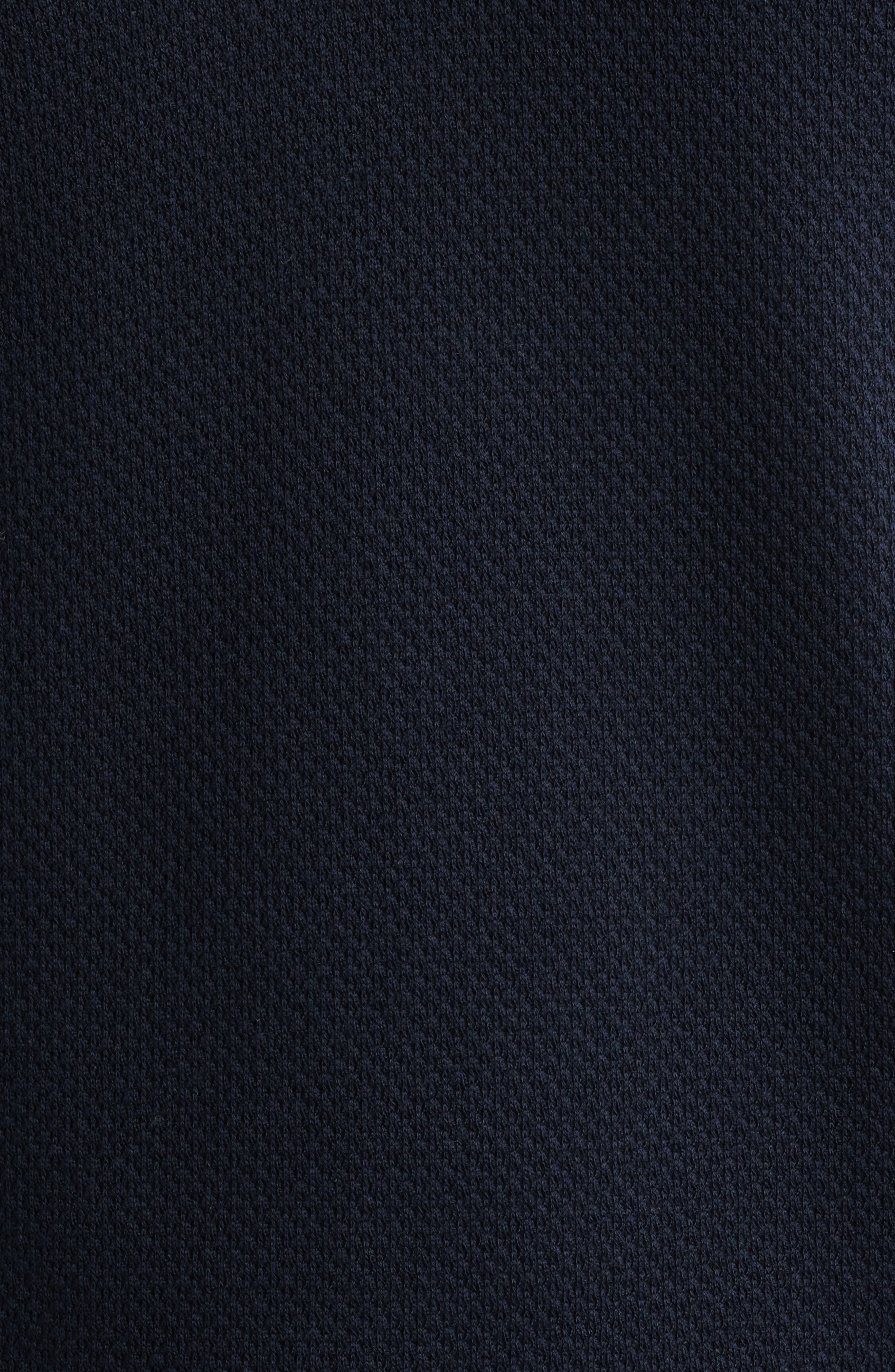 BOSS Parson Cotton & Silk Polo in Dark Blue at Nordstrom - 6