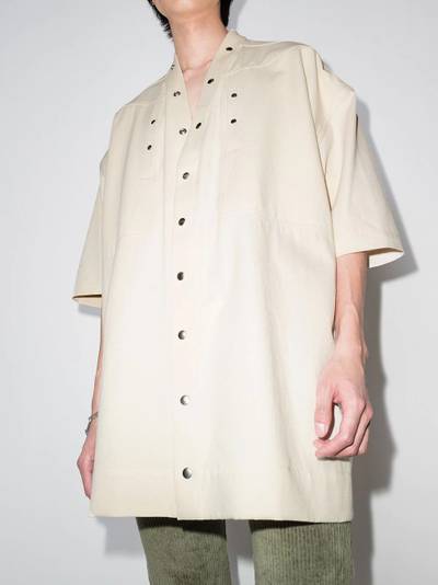 Rick Owens Faun press-stud fastening shirt outlook