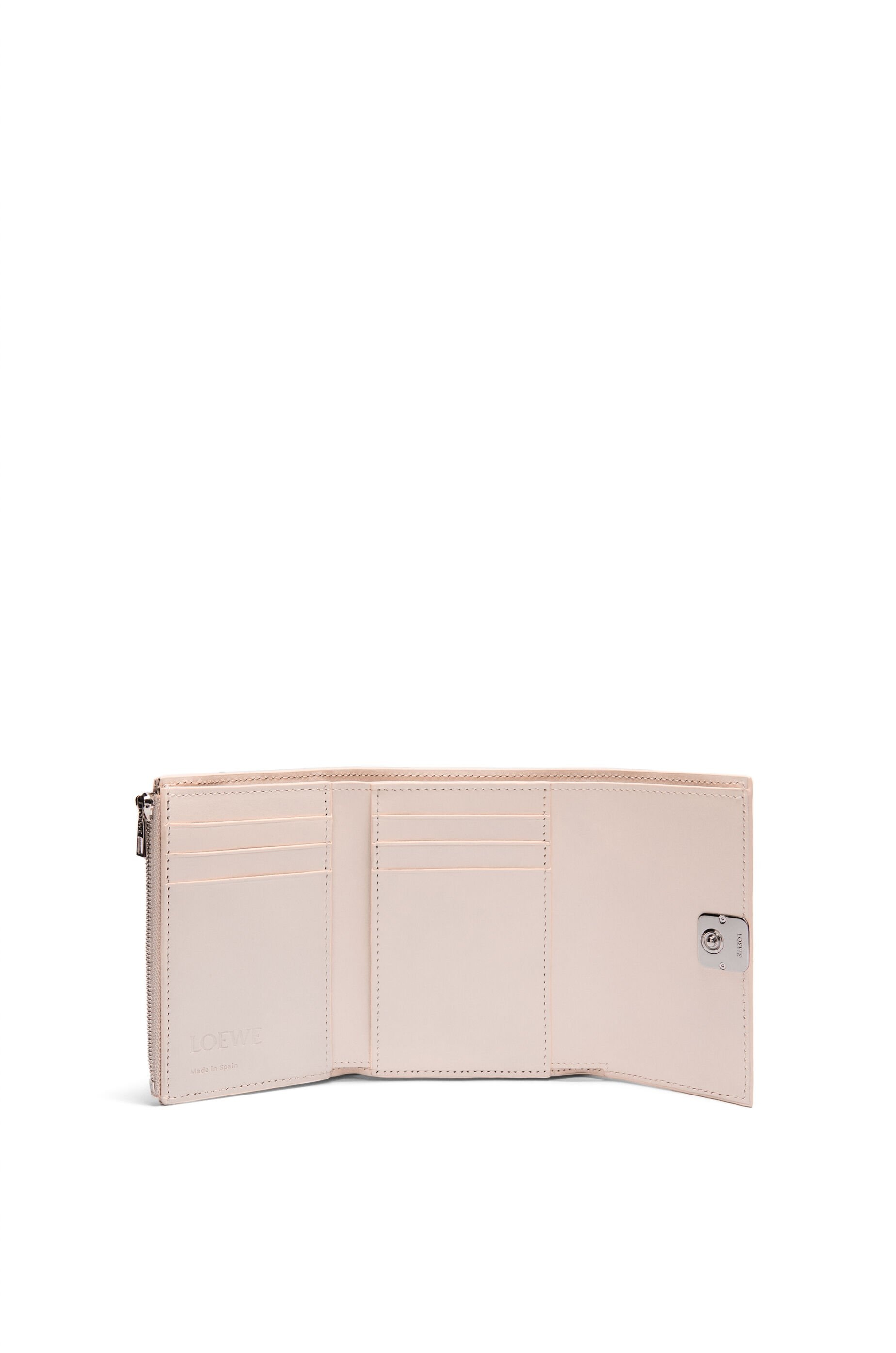 Anagram small vertical wallet in pebble grained calfskin - 2