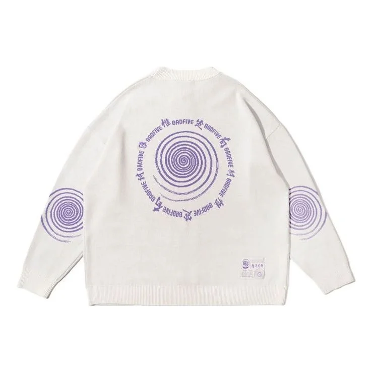 Li-Ning BadFive Graphic Sweater 'White Purple' AMBR071-2 - 1