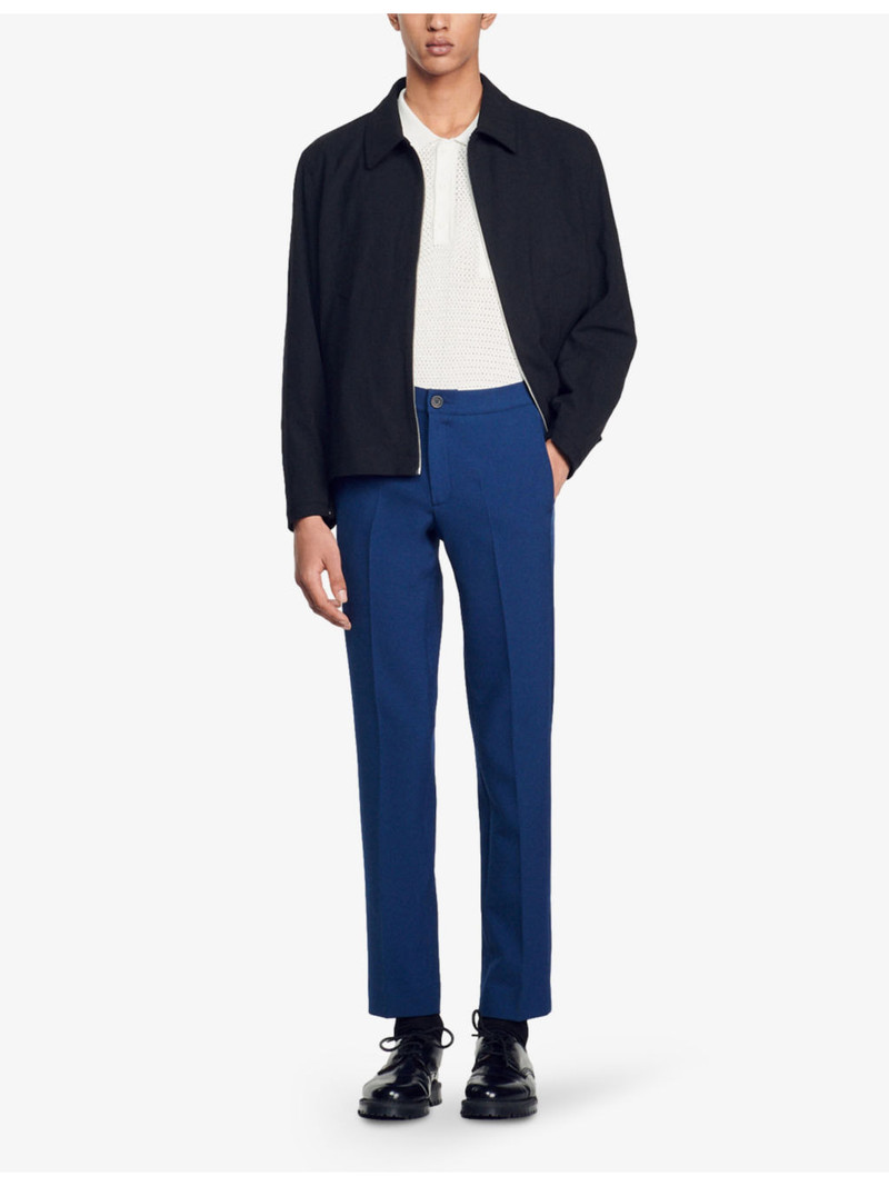 Sandro High-rise stretch-jersey trousers outlook