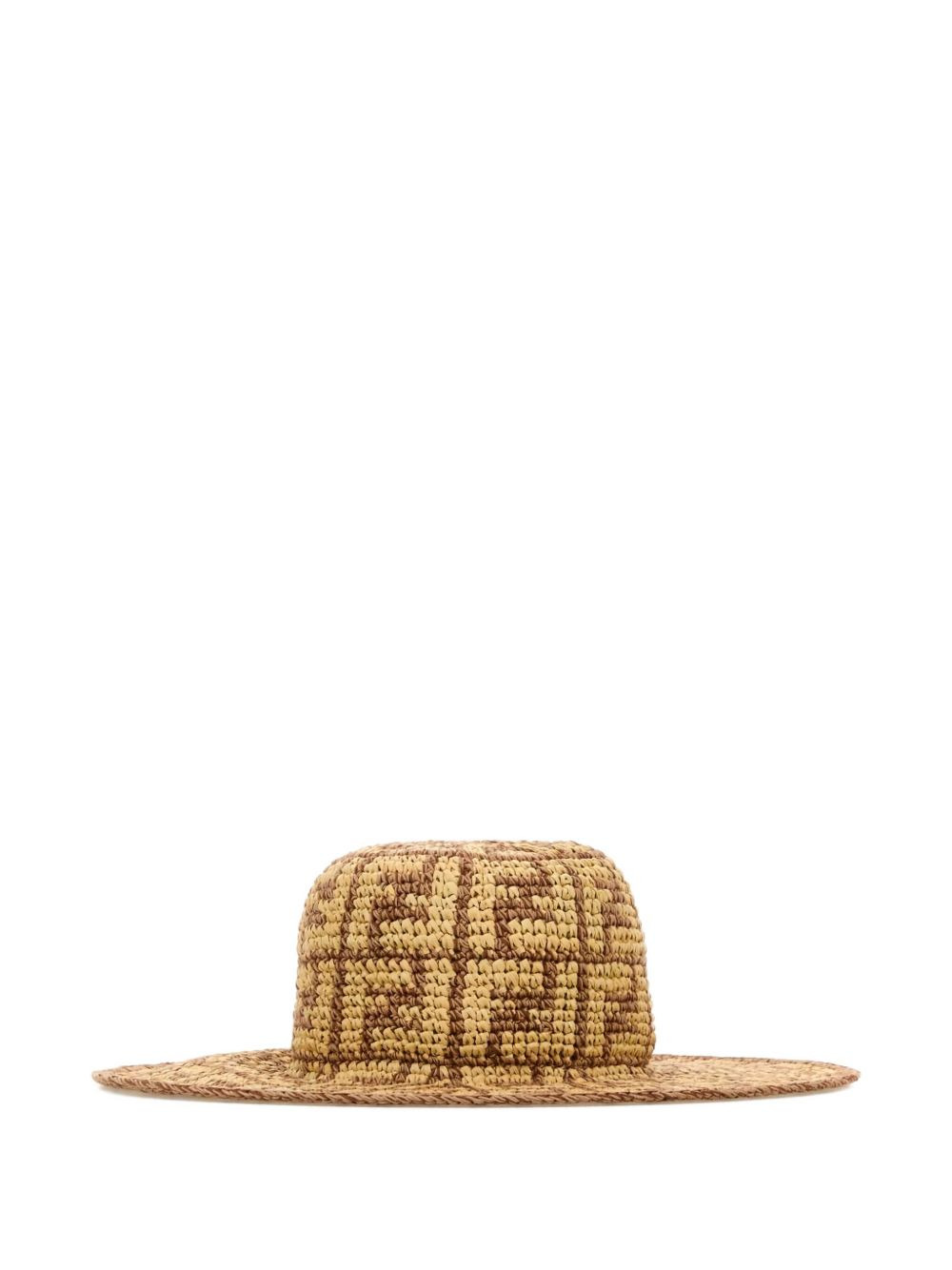 FF motif wide-brim hat - 2