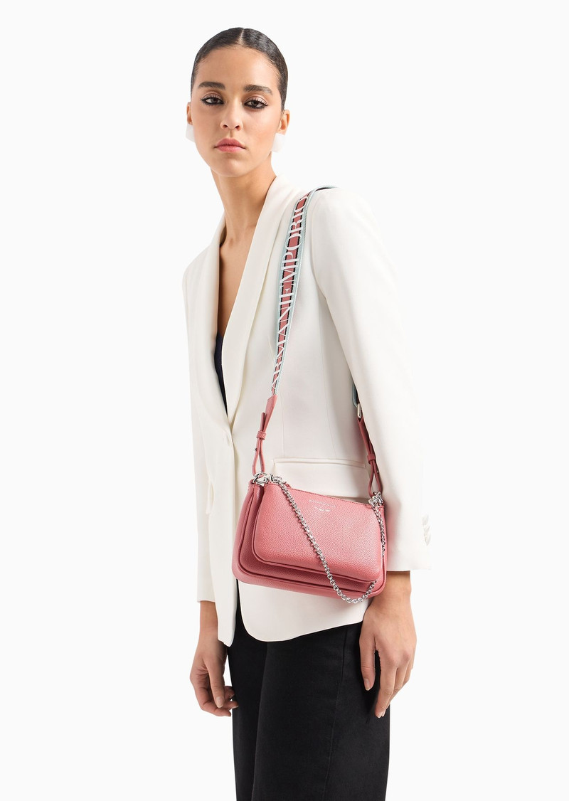 Deer-print double mini bag with shoulder strap 8