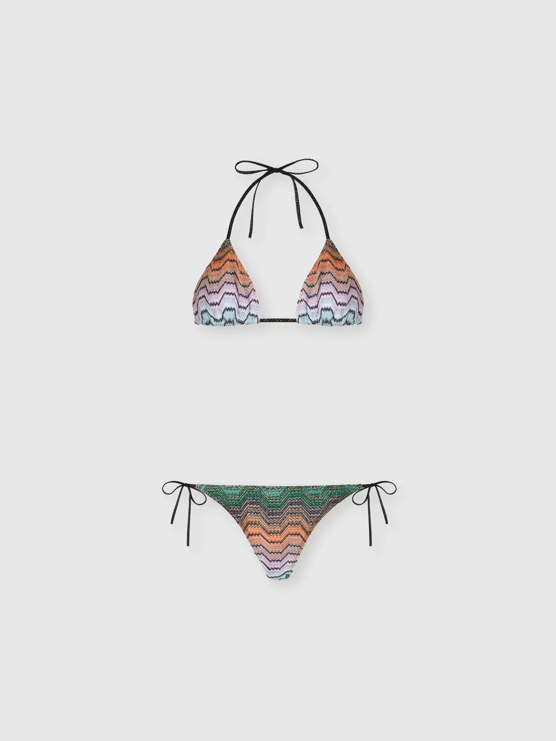 Bikini in viscose lamé blend - 1
