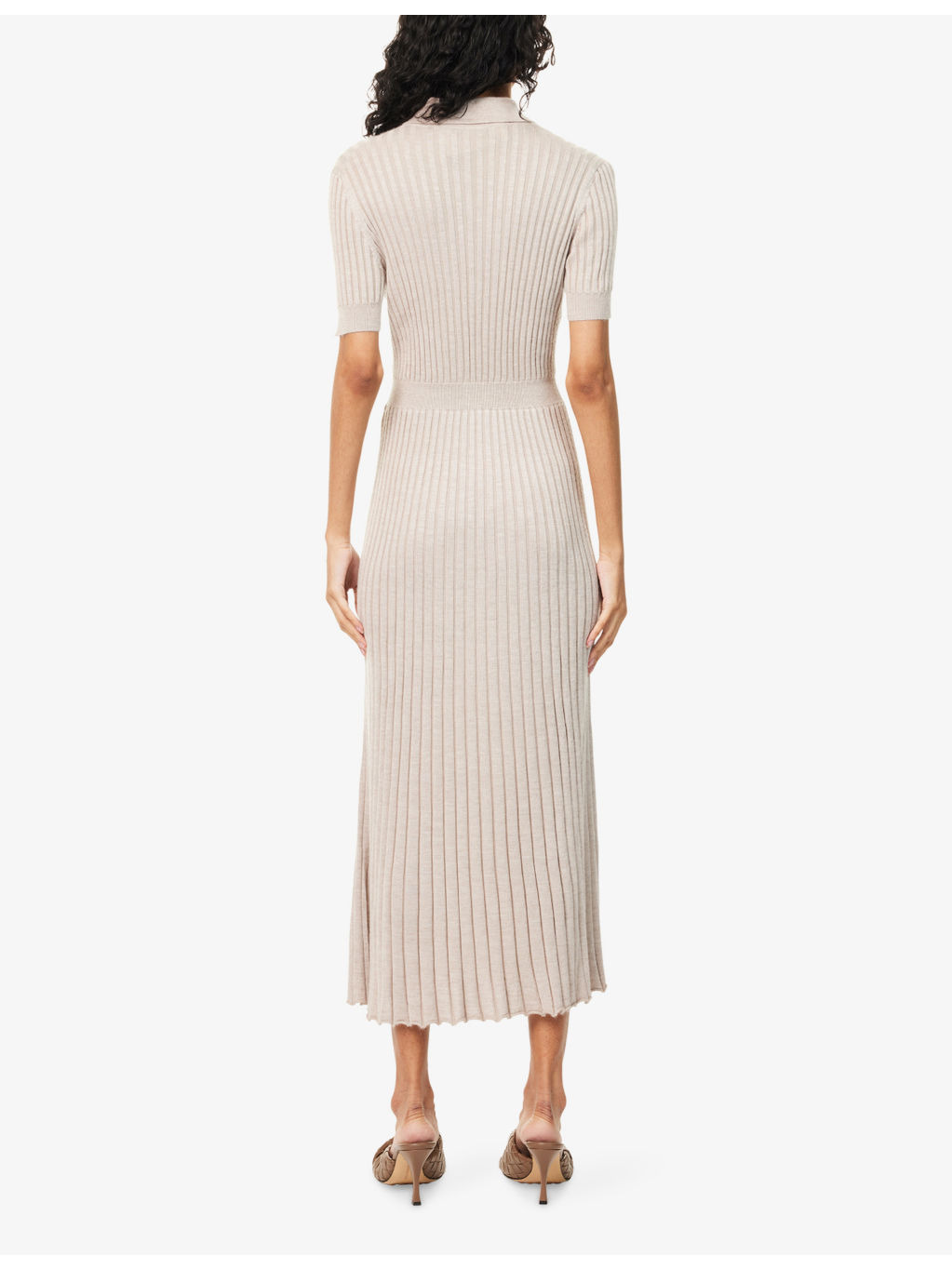 Amor Ribbed Silk-And-Cashmere Knit Midi Dress - 4