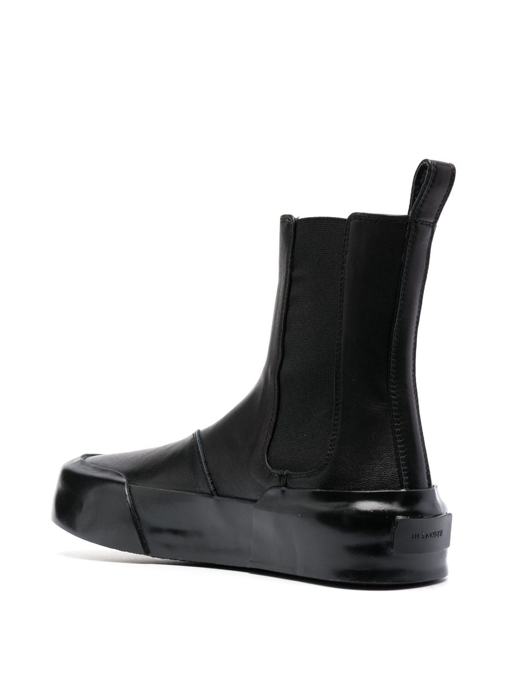 panelled leather ankle boots - 3