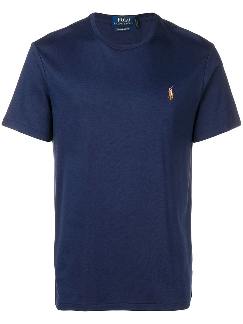 logo embroidered T-shirt 1