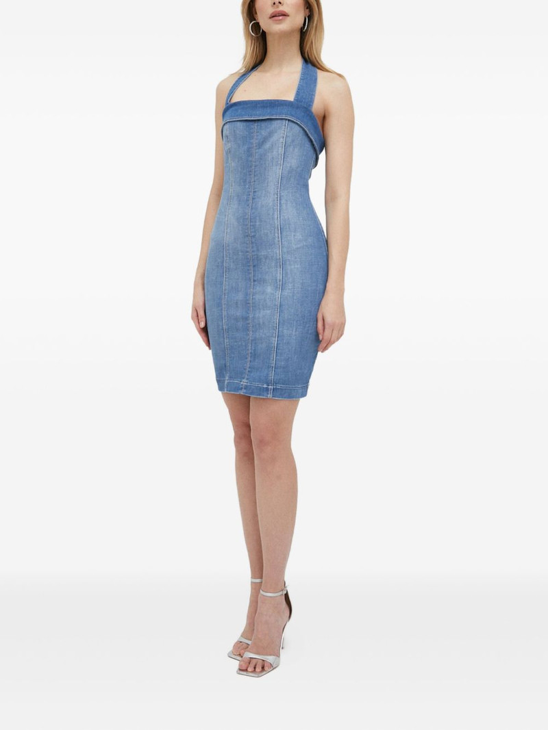 GUESS USA halterneck panelled dress outlook