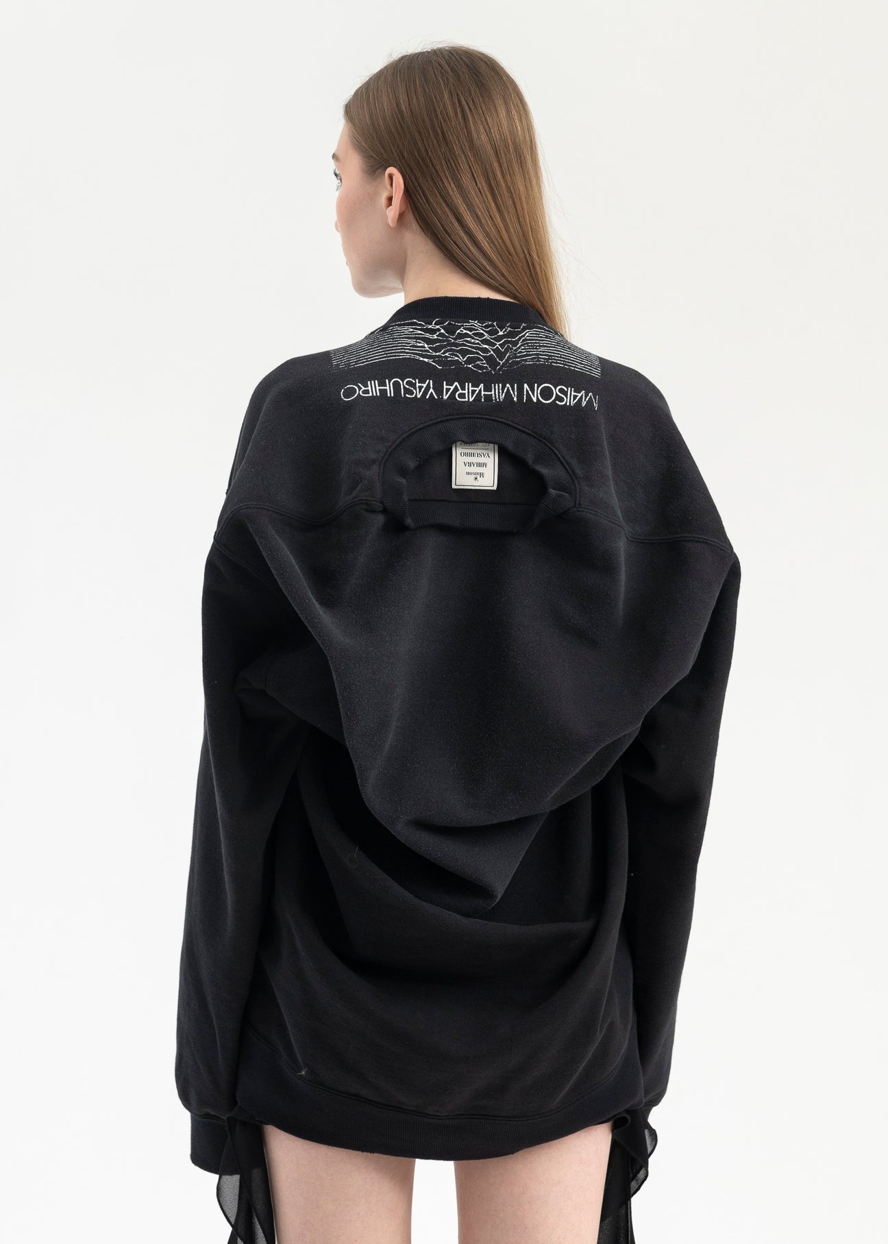 BLACK SHIFT BACK PULLOVER - 2