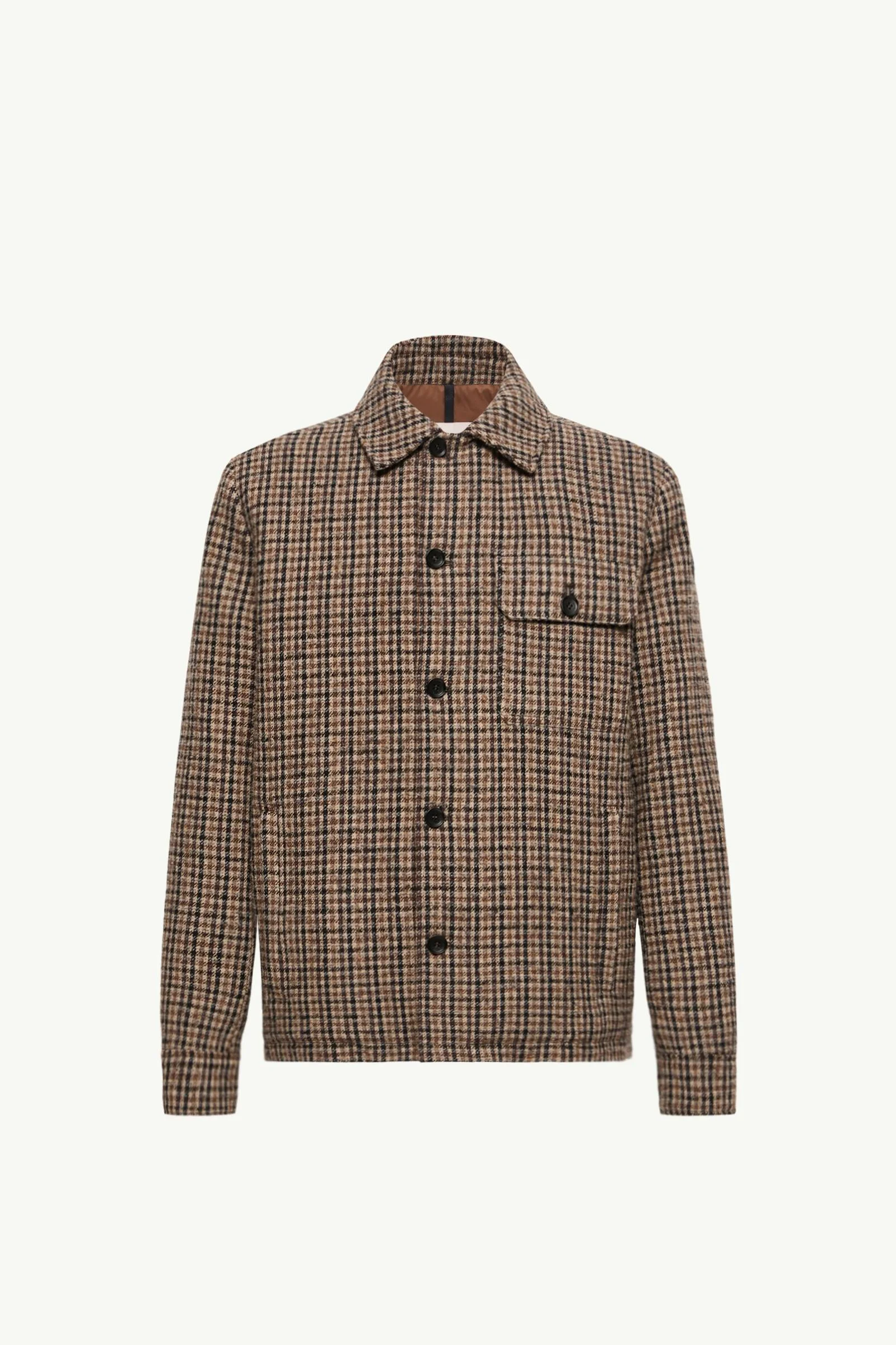 Norfol Wool Blend Down Shirt Jacket - 1