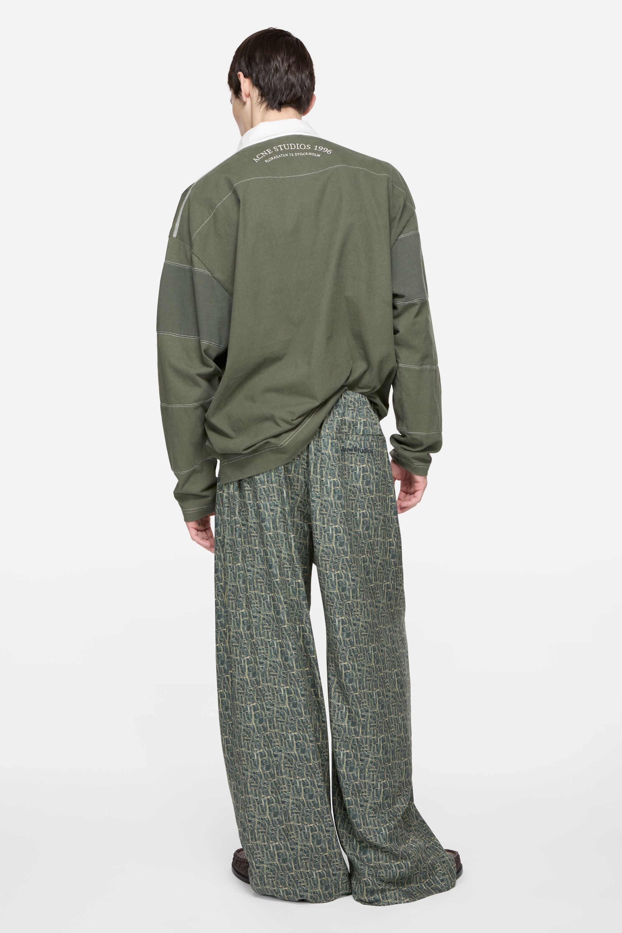 Monogram trousers - Blue multi - 3