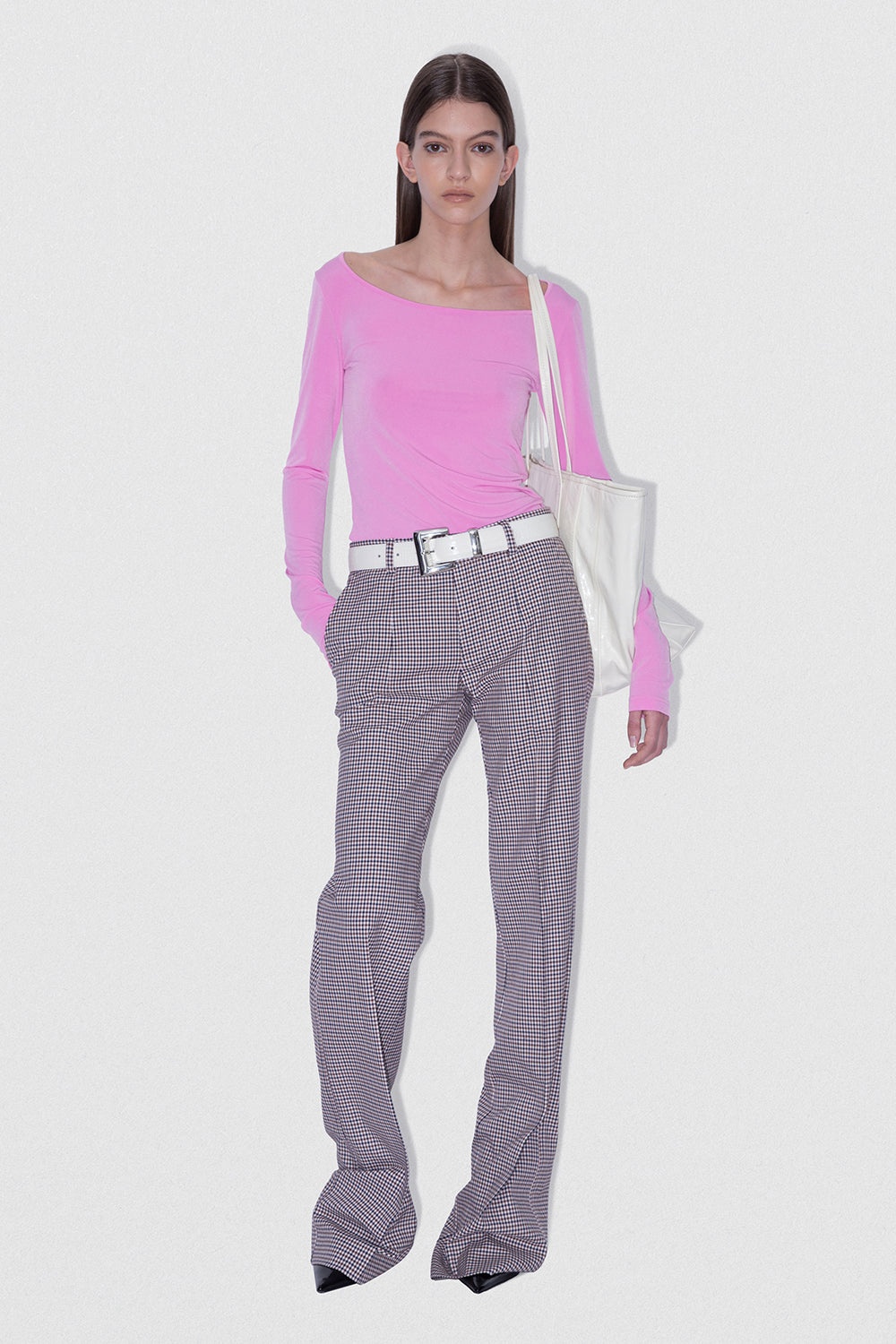 OPHELIA TOP MALIBU PINK POLY JERSEY - 2