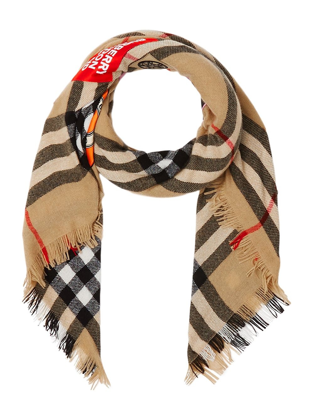 Vintage Check cashmere scarf - 5