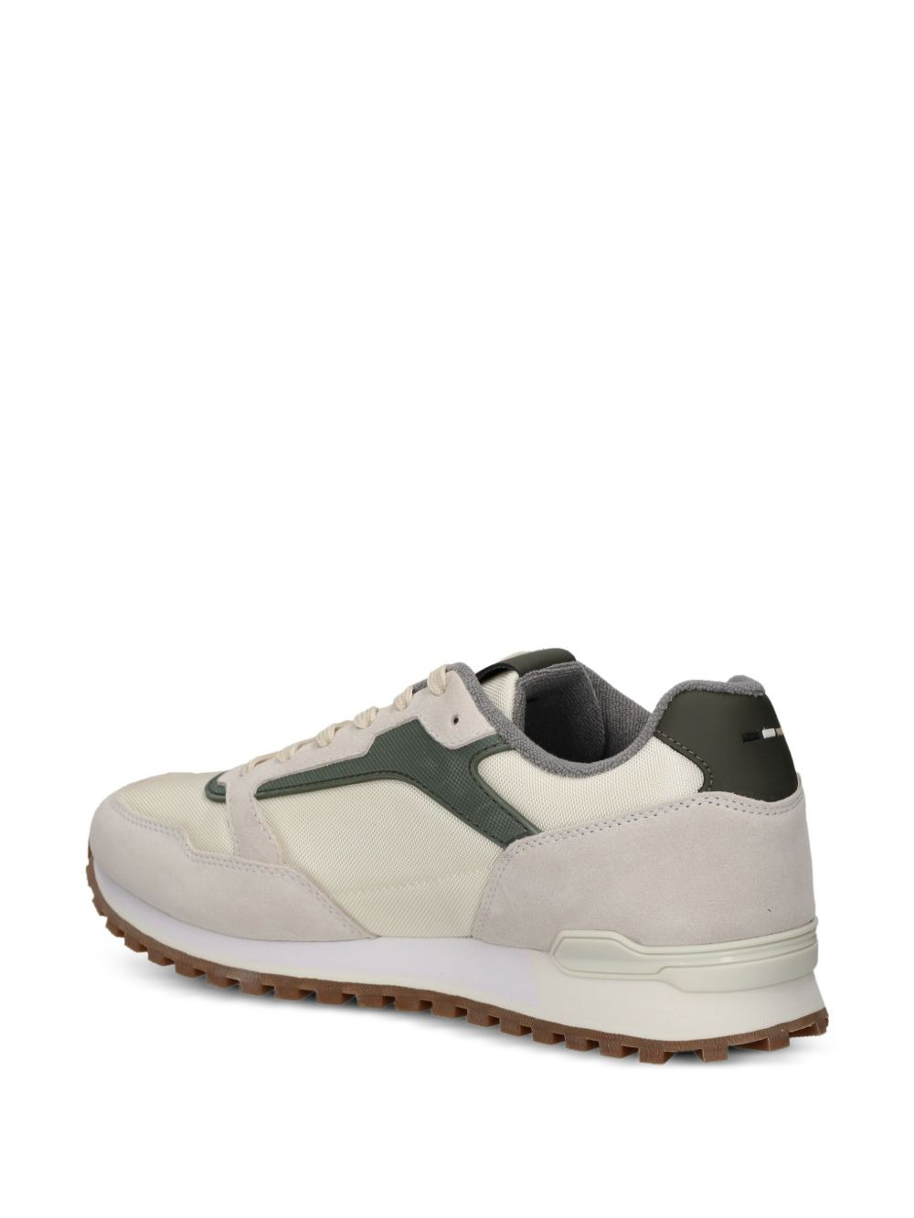suede panel sneakers - 4