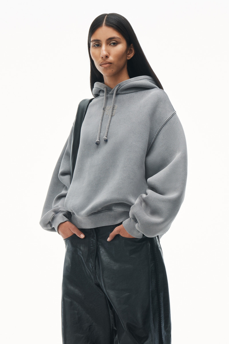 Logo Hoodie in Structured Terry 2