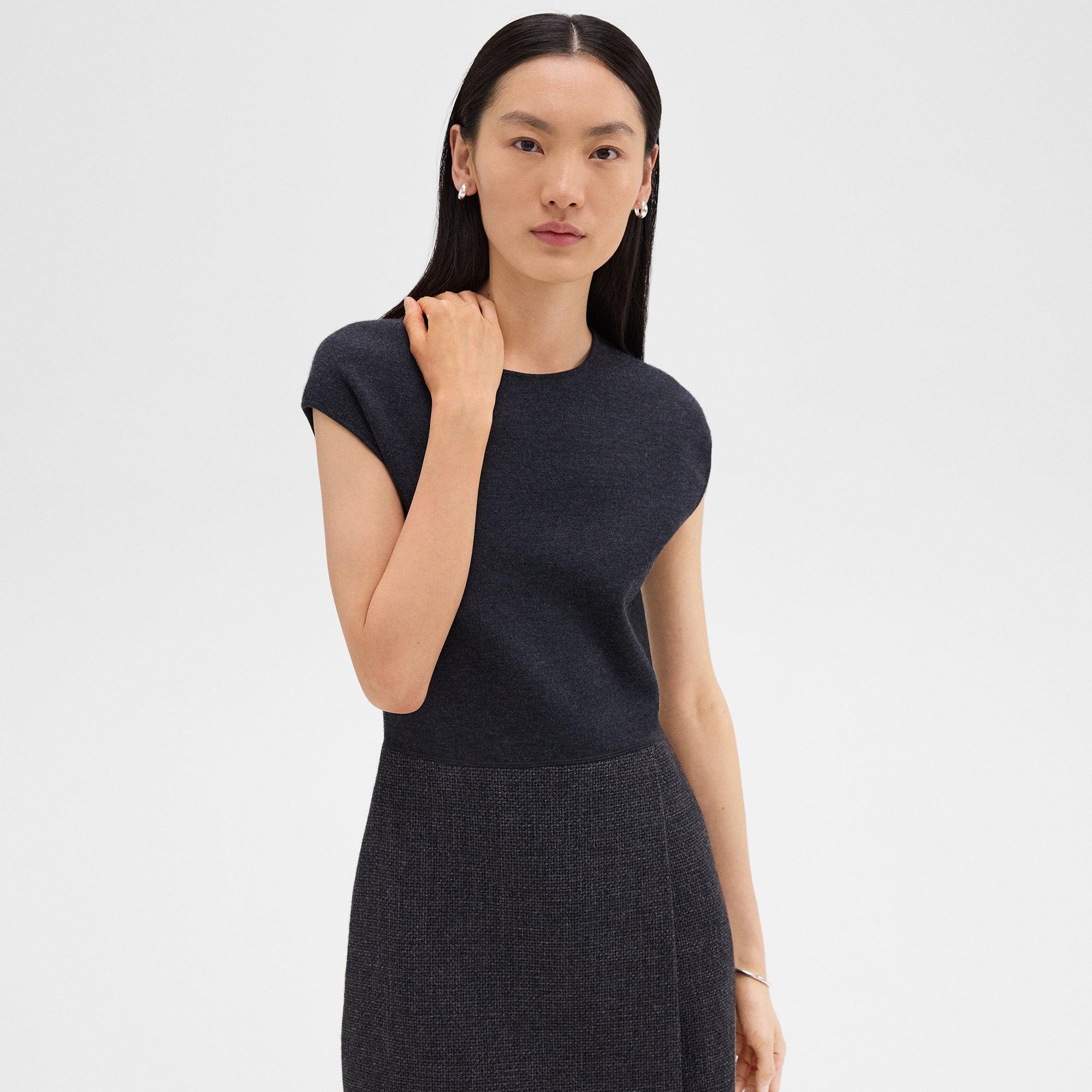 Mini Wrap Dress in Tweed - 5