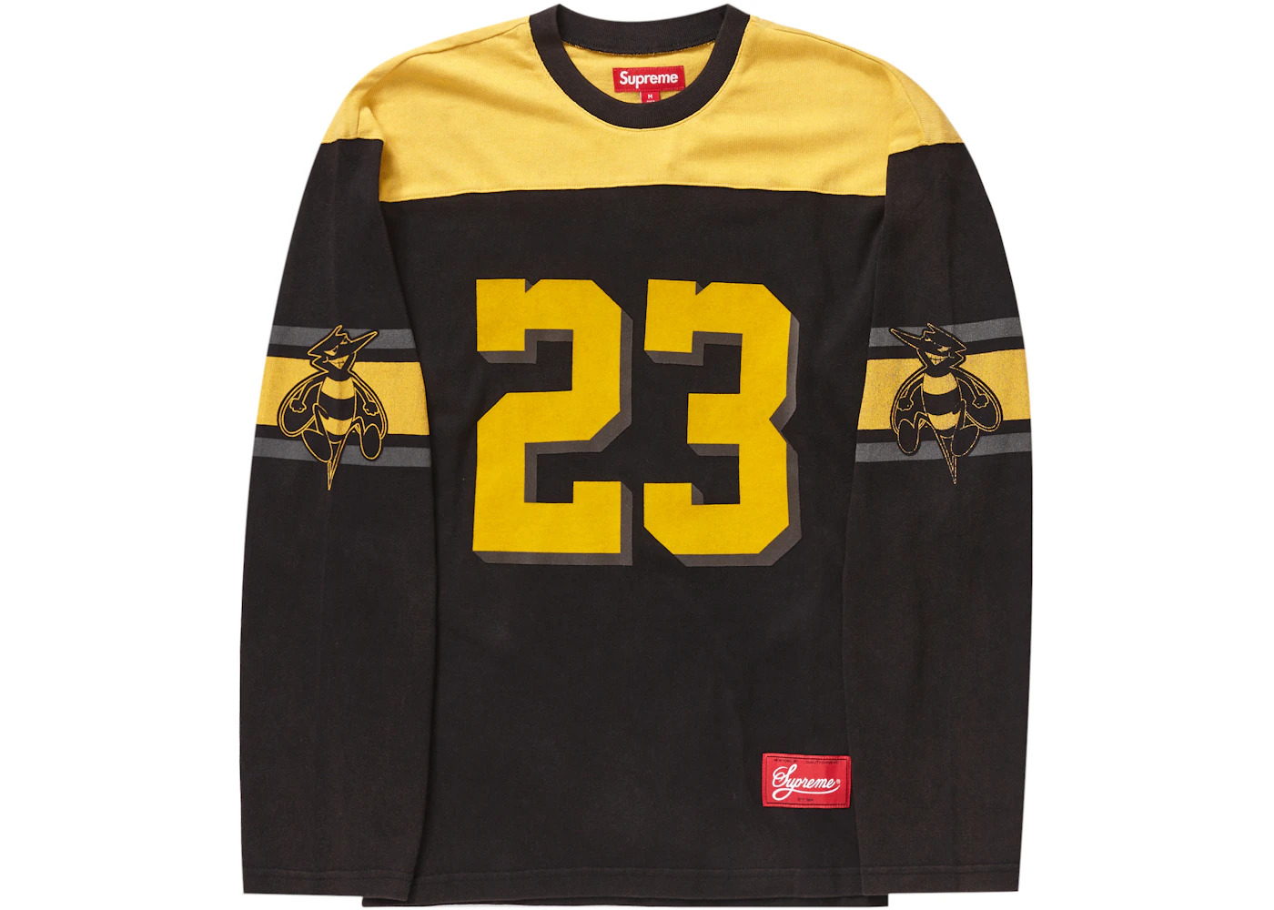 Supreme Bumblebee L/S Football Top Black - 2