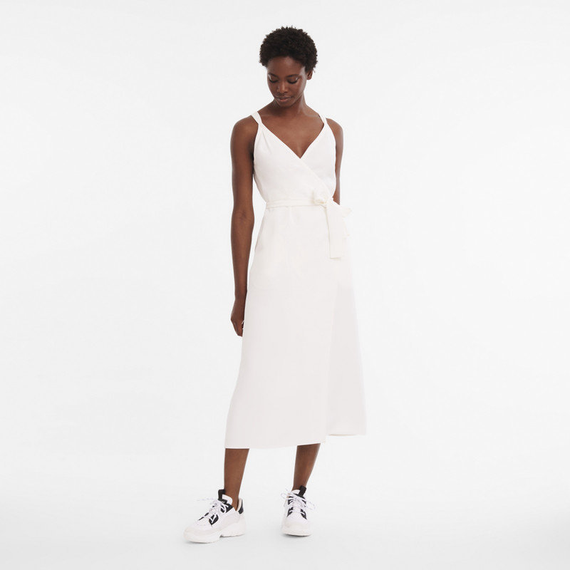 Longchamp Dress Ecru - Crepe outlook