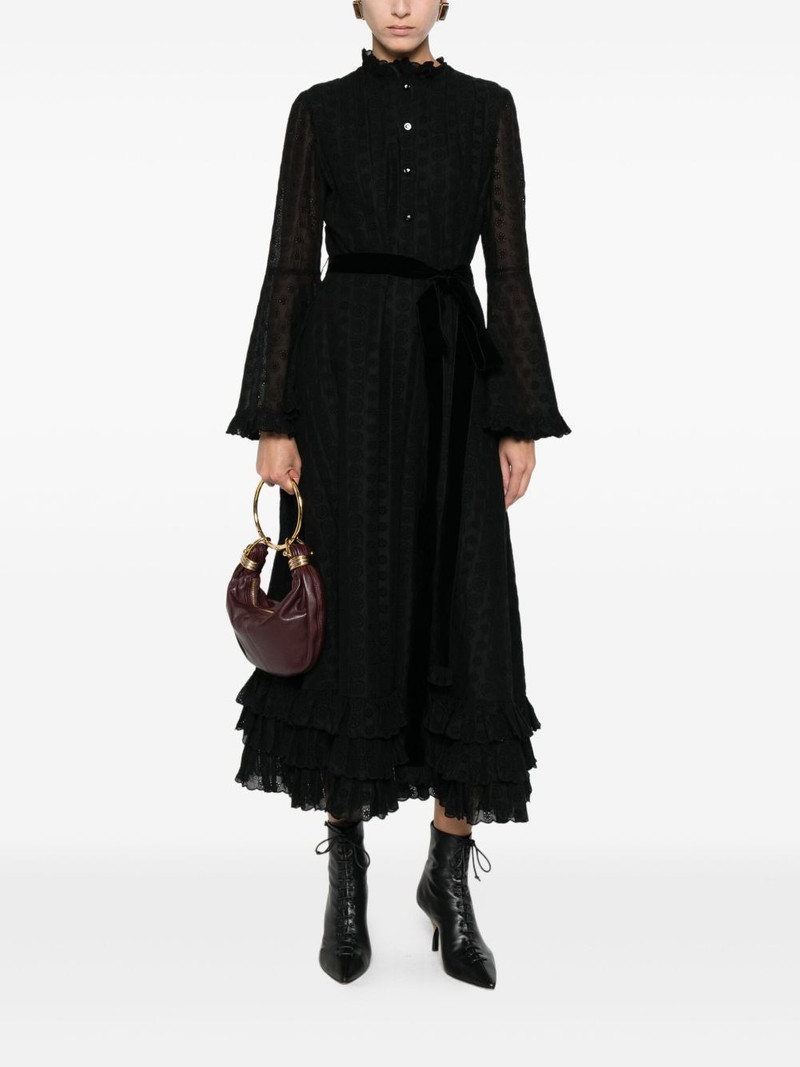 Valentino ruffled bell-sleeve dress outlook