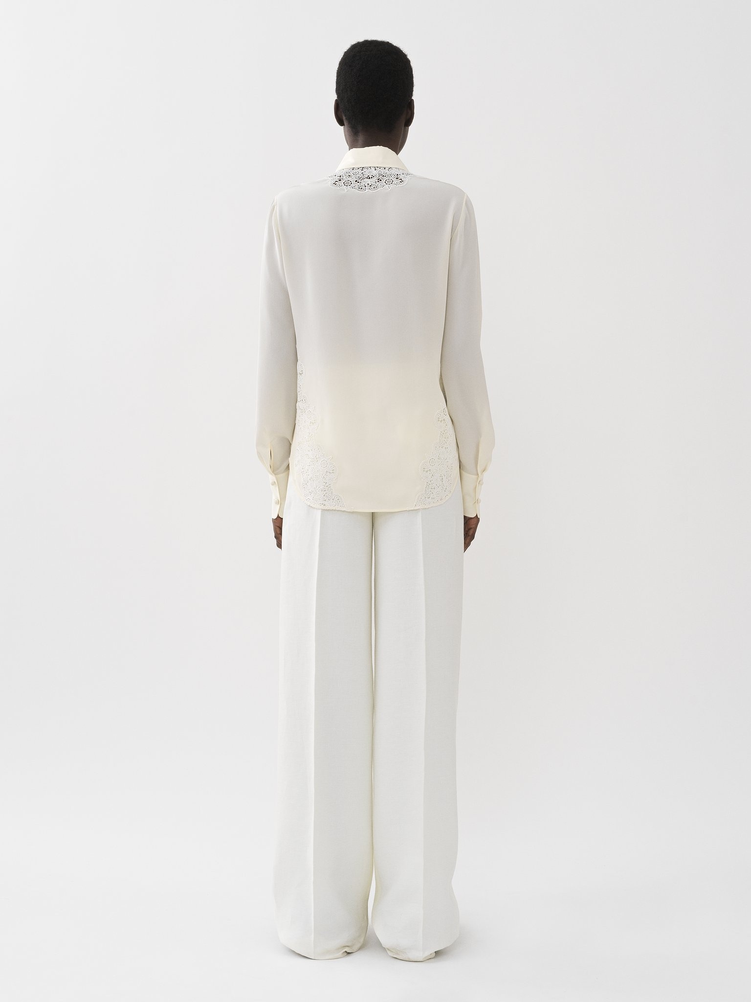 GUIPURE-DETAIL BLOUSE - 5