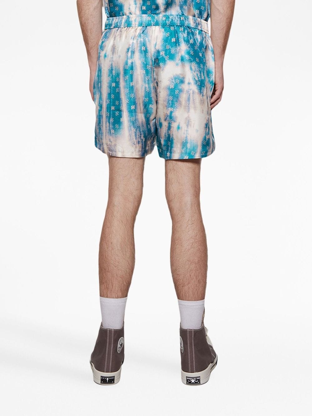 monogram-print elasticated-waist shorts - 5