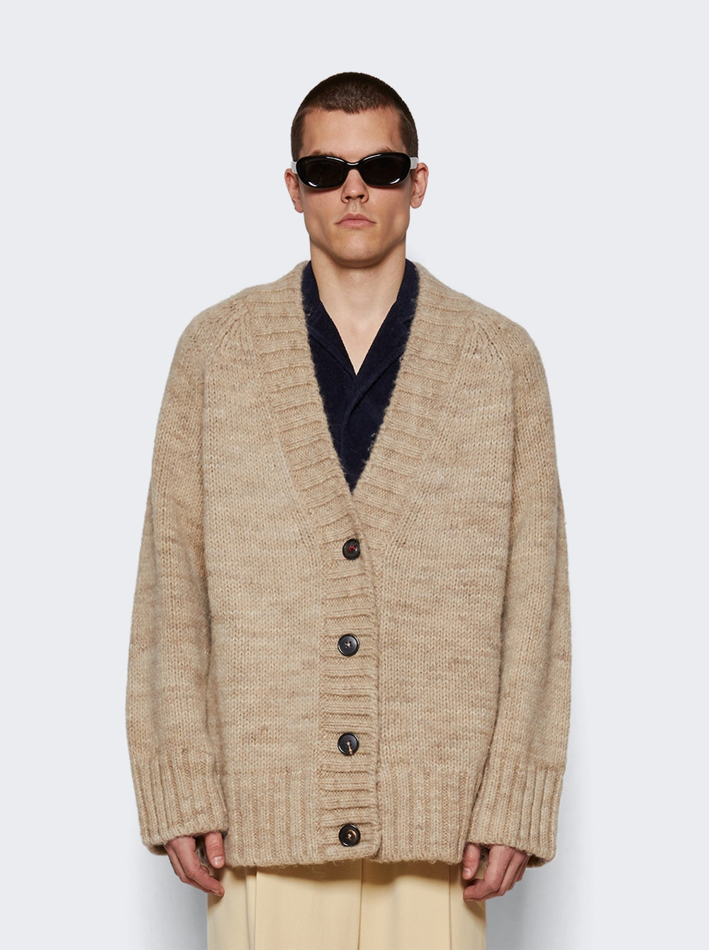 Botanical Dye Cardigan Light Brown - 3