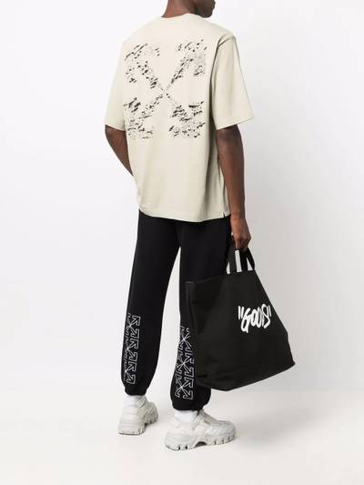 Off-White OW logo cuffed trousers outlook