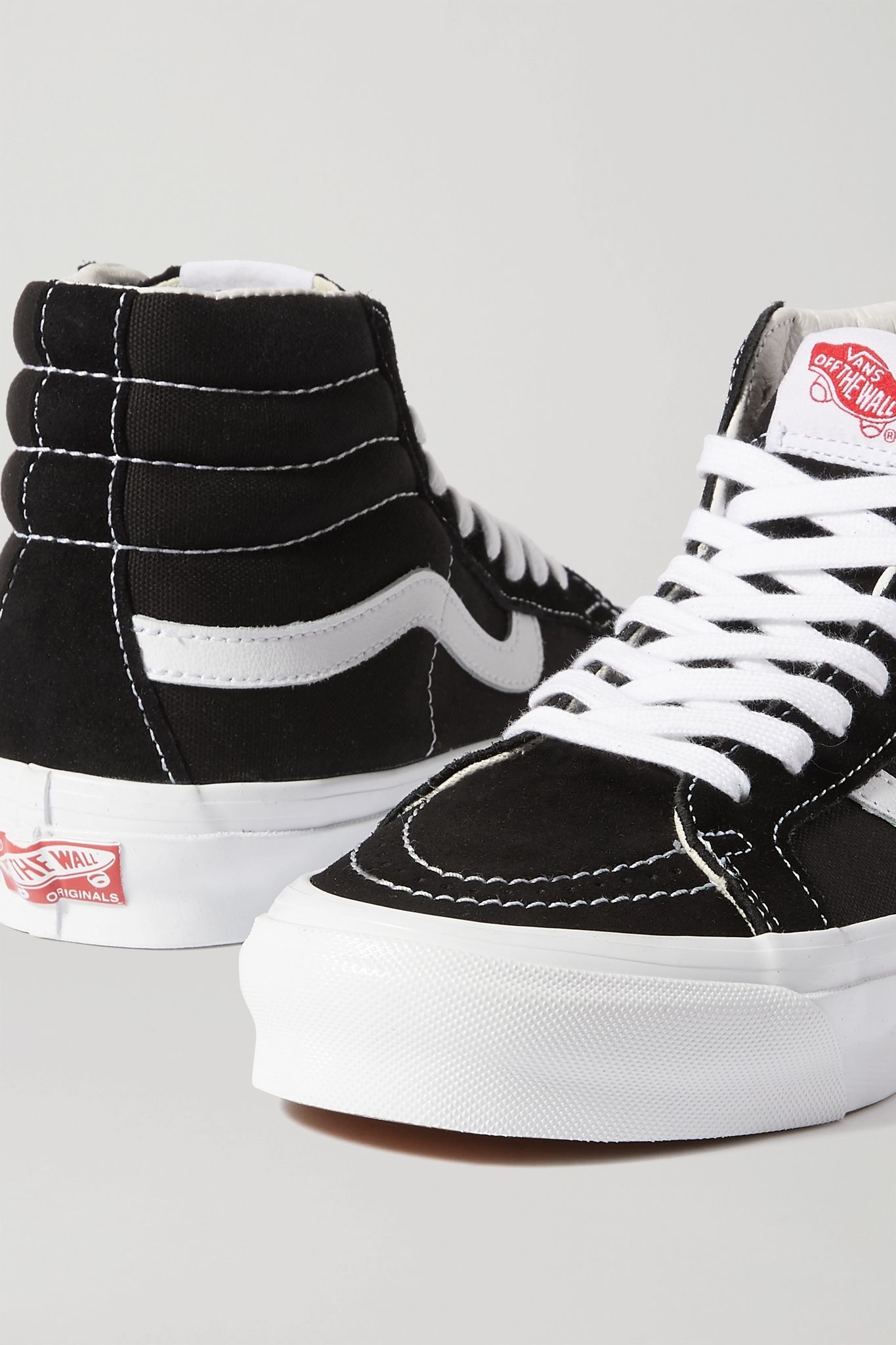 OG SK8-Hi LX leather-trimmed suede and canvas high-top sneakers - 4