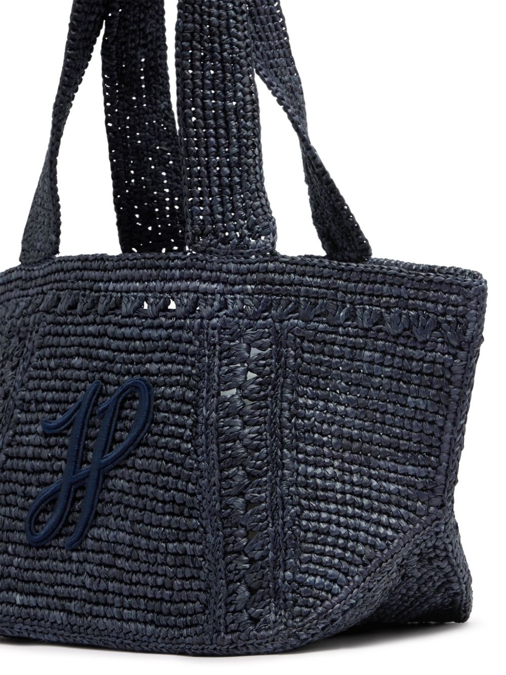 トートバッグ PATOU small JP monogram trapeze-design tote bag PATOU small JP monogram trapeze-design tote bag | REVERSIBLE