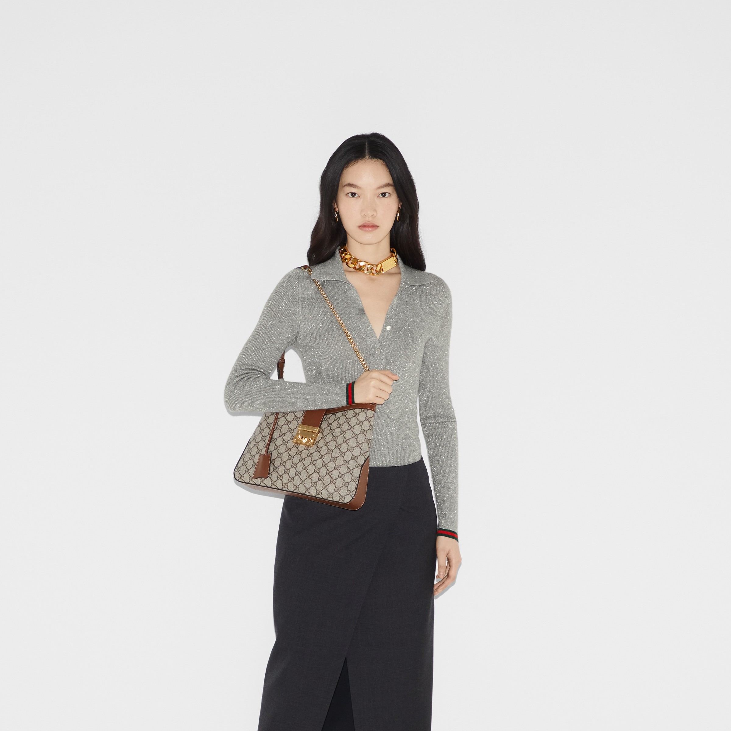 Padlock GG medium shoulder bag - 3