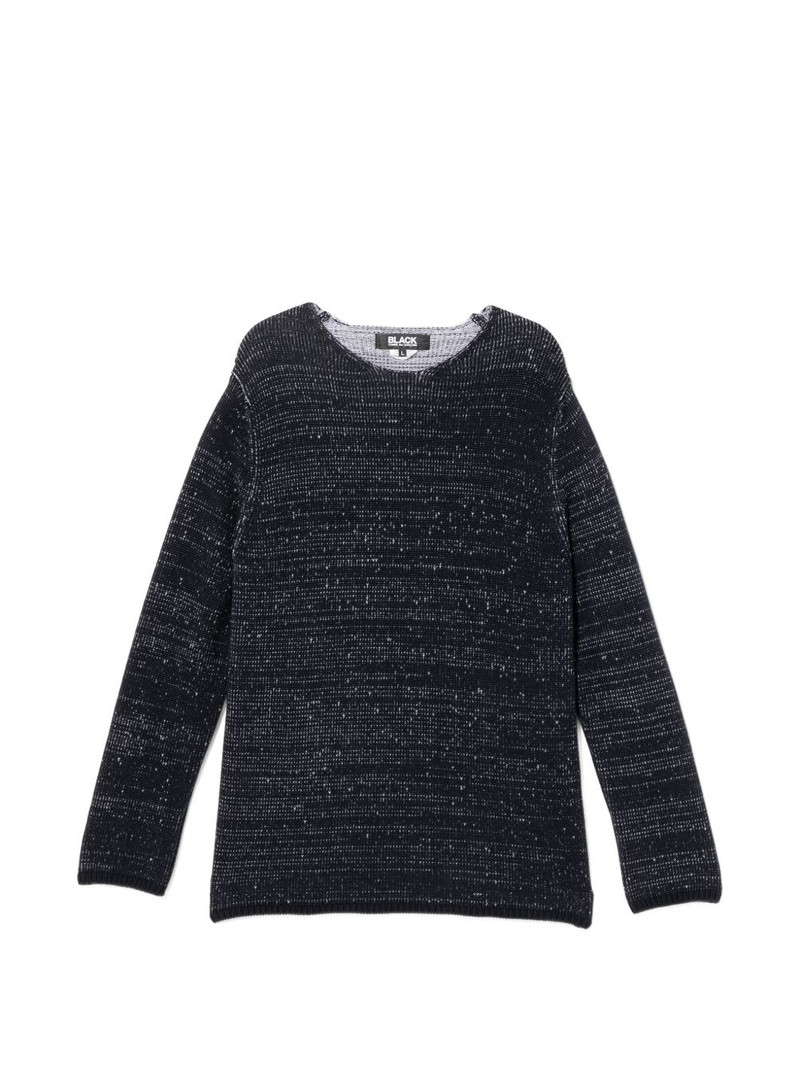 speckled long-sleeve jumper 1