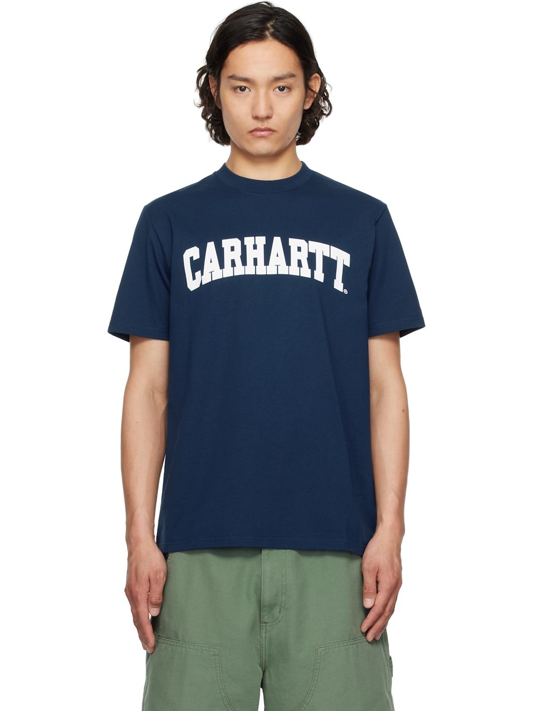 Navy Midweight University T-shirt - 1