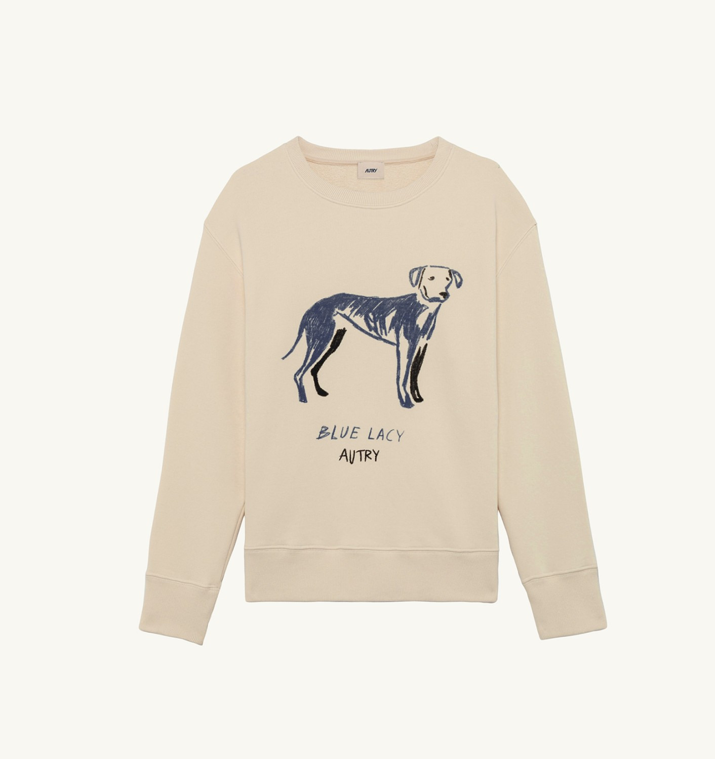 BLUE LACY SWEATSHIRT MAN - 1