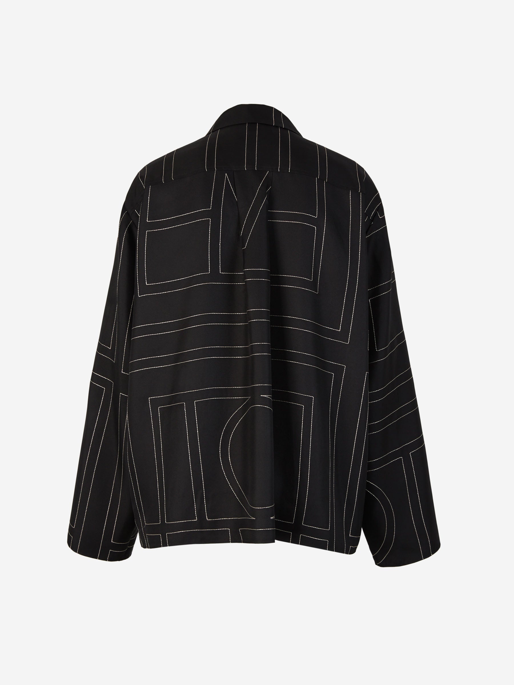 MONOGRAM SILK BLOUSE - 2