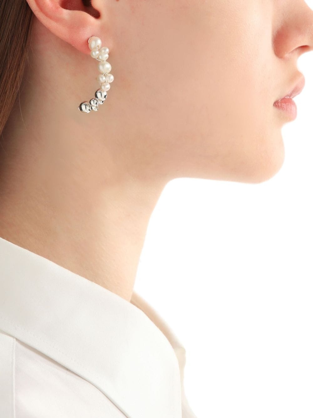 pearl-embellished drop earrings - 6