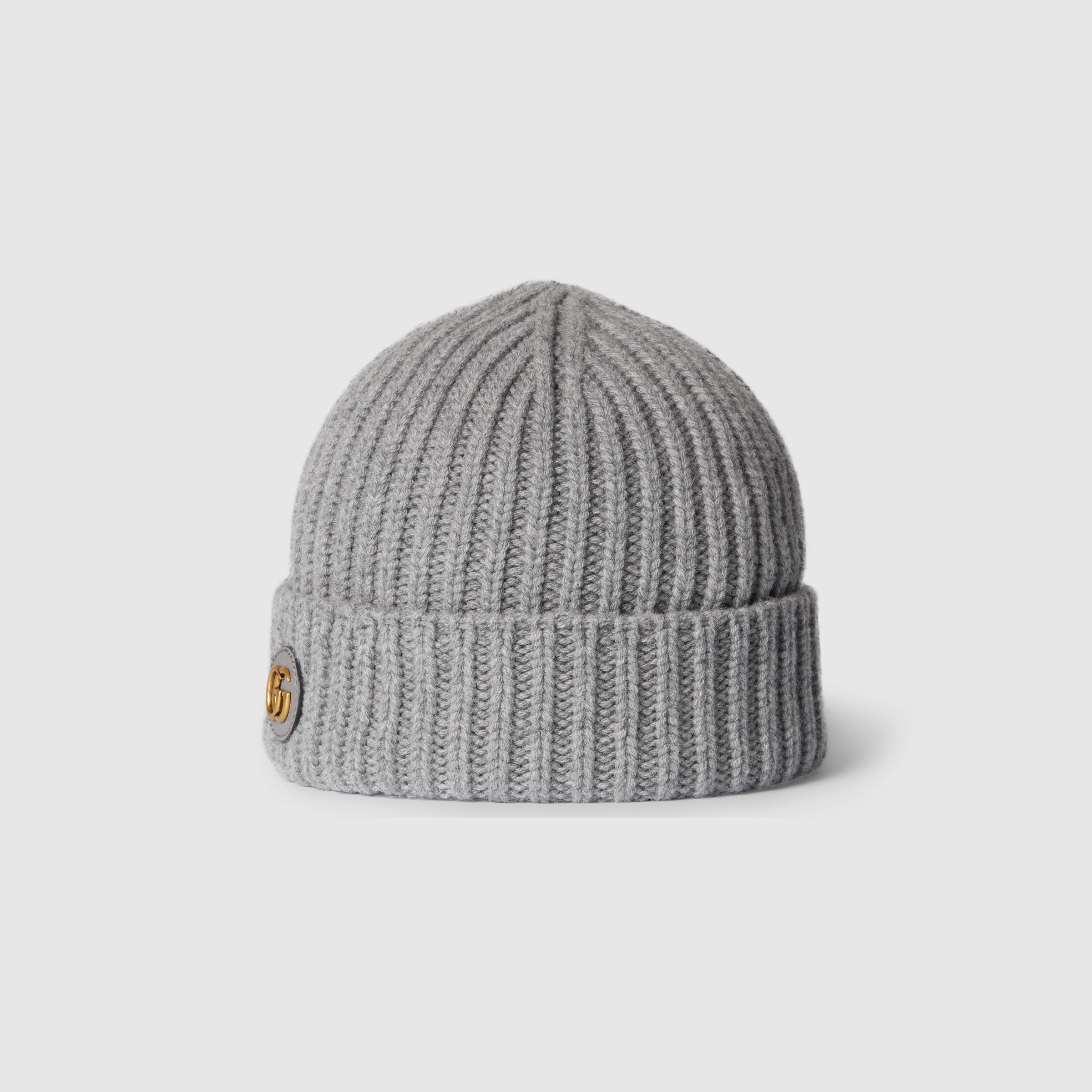 Wool cashmere hat with Double G - 2
