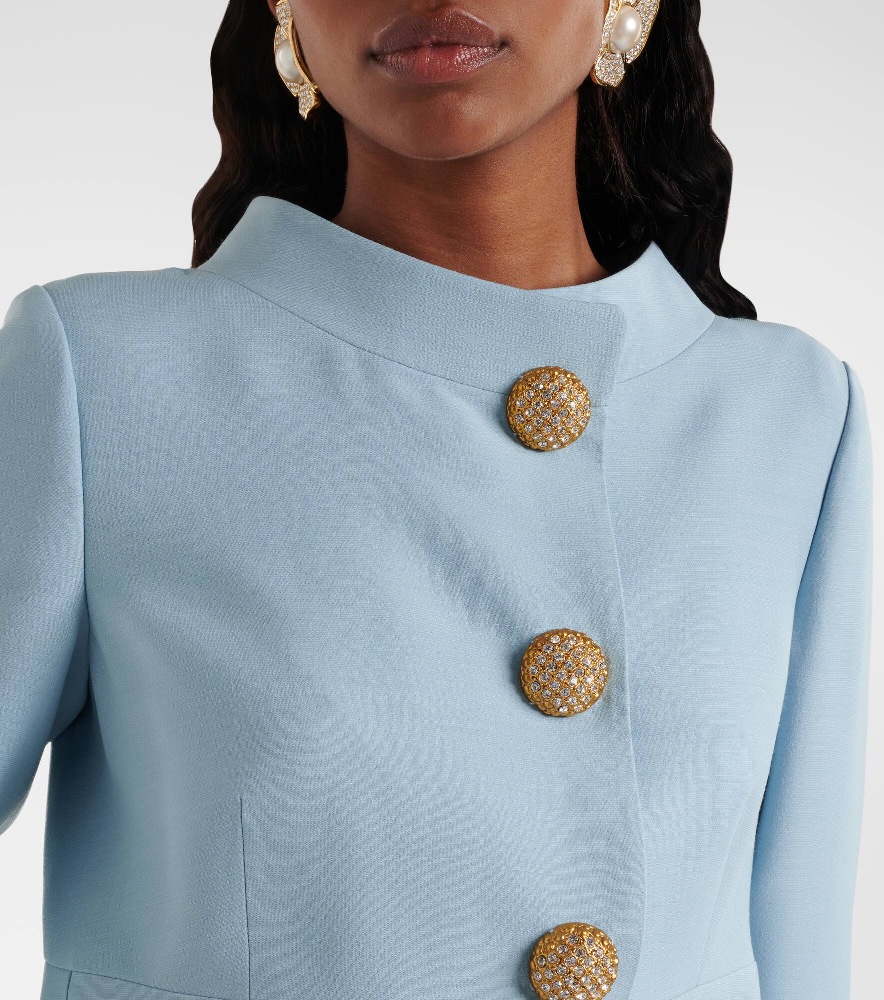 Crepe Couture midi dress - 4